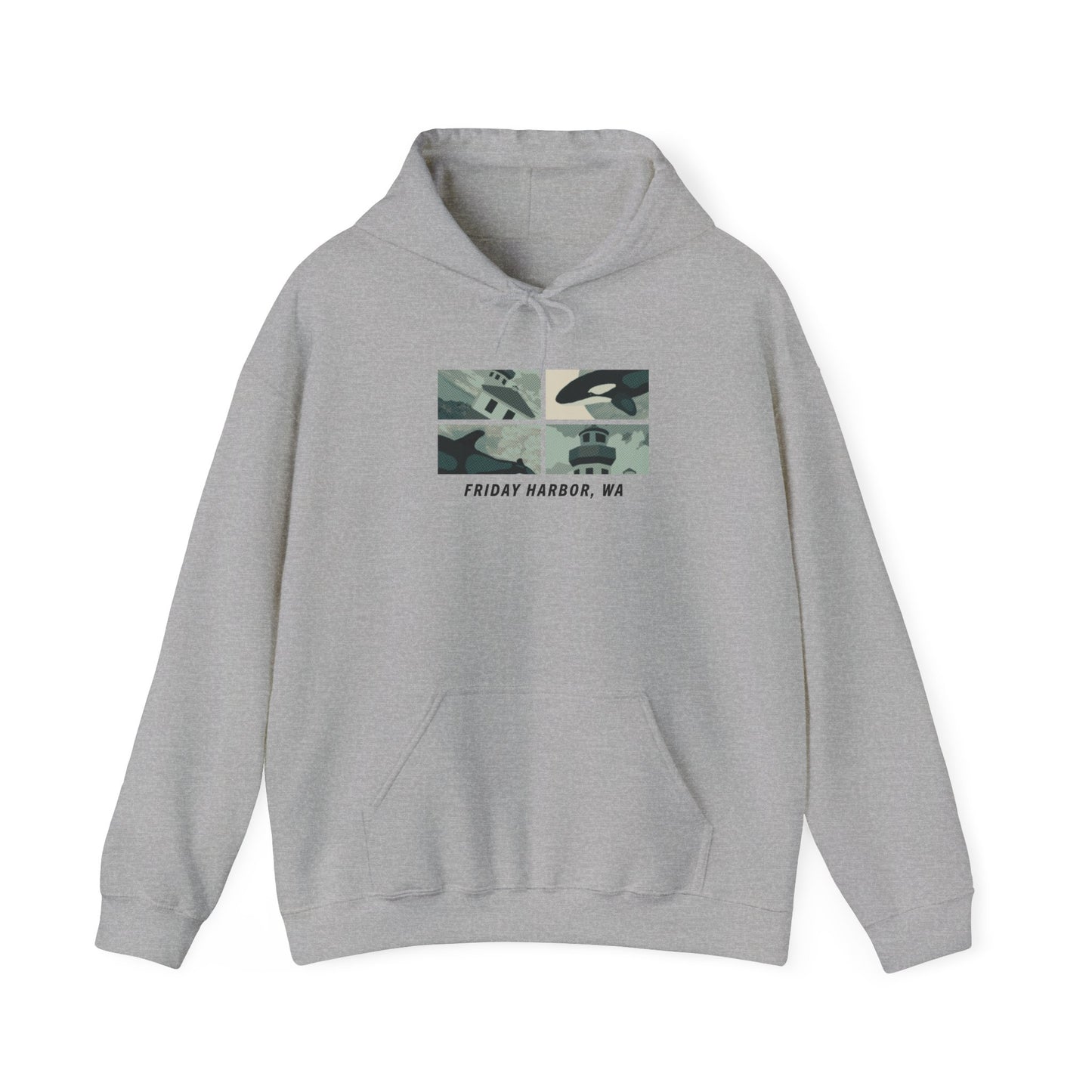 FH Whale and Lighthouse - Adult Hoodie