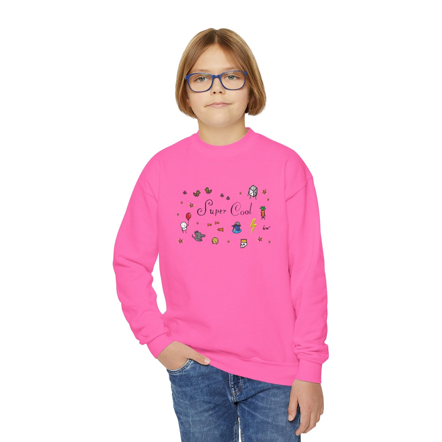 Super Cool Youth Crewneck Sweatshirt