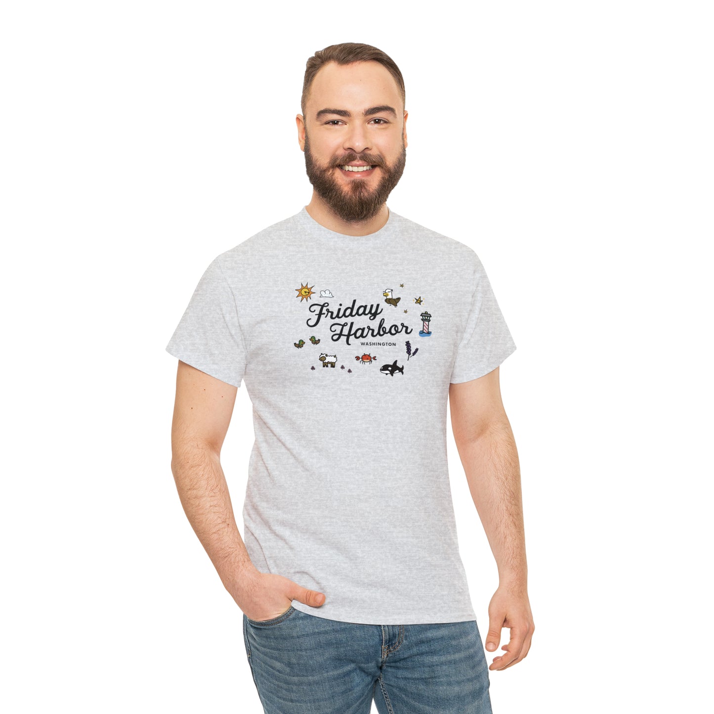 Friday Harbor Collage - Adult T-shirt