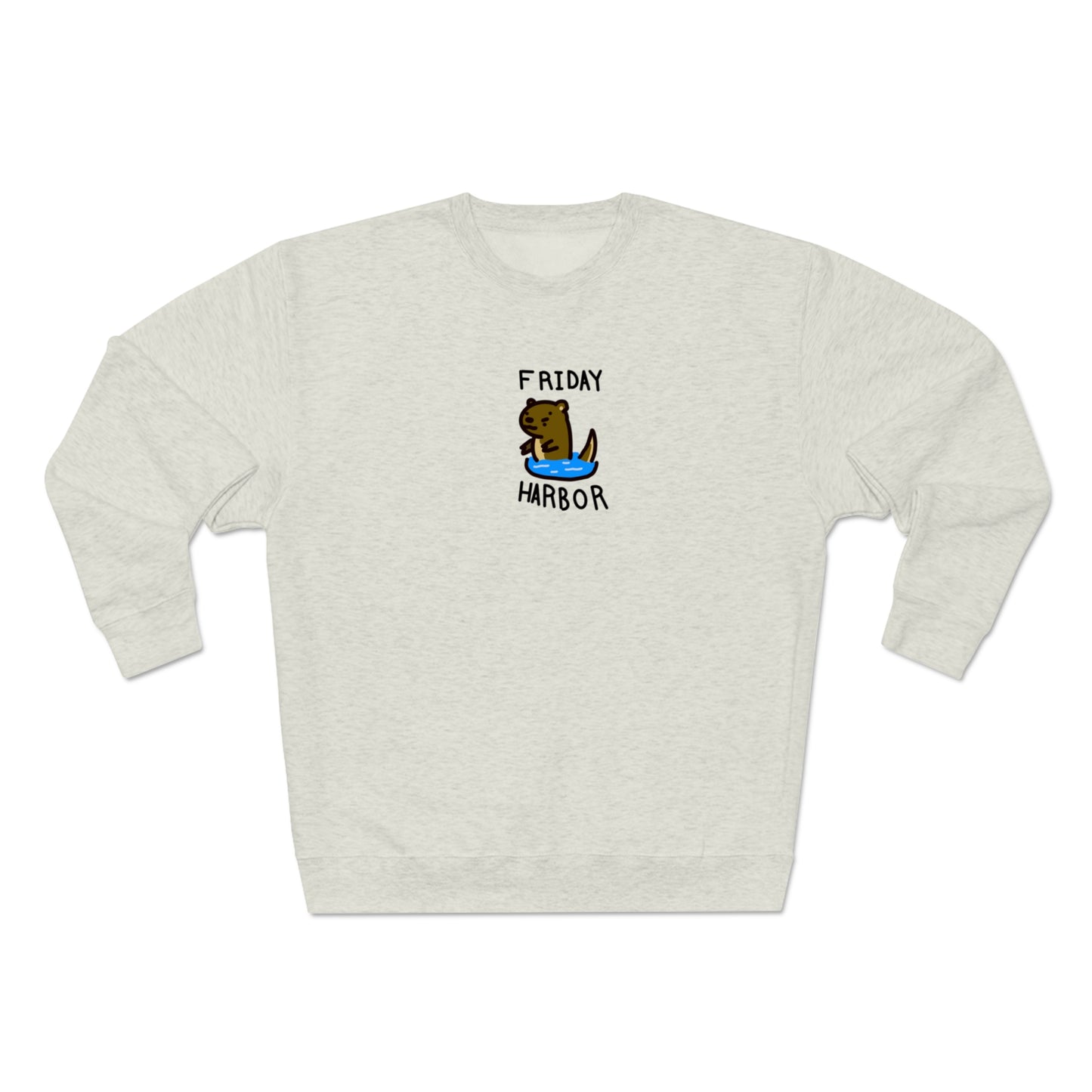 Friday Harbor Otter - Adult Crewneck Sweatshirt