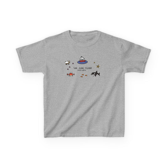 San Juan Island Collage - Kids Heavy Cotton™ Tee