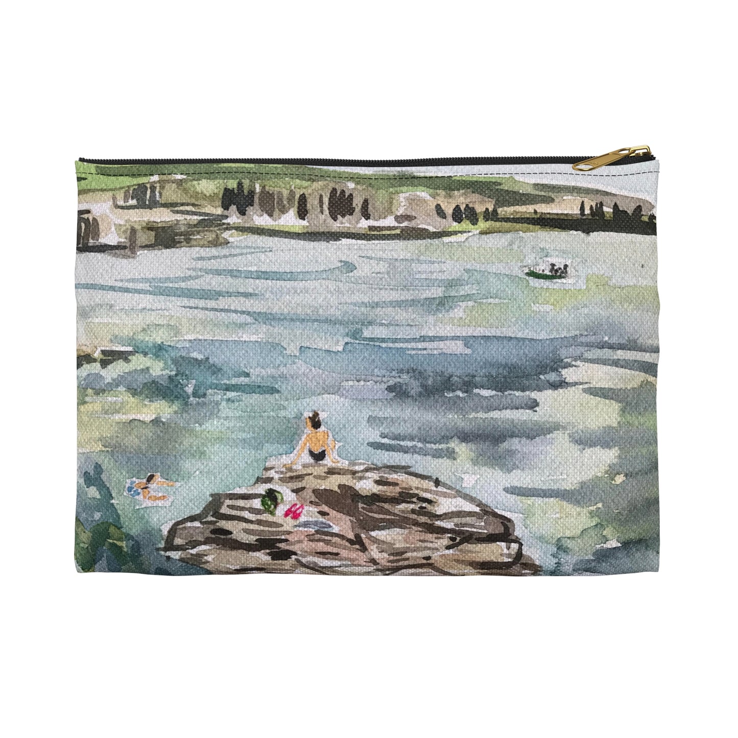 Girl on Rock 2 Pouch