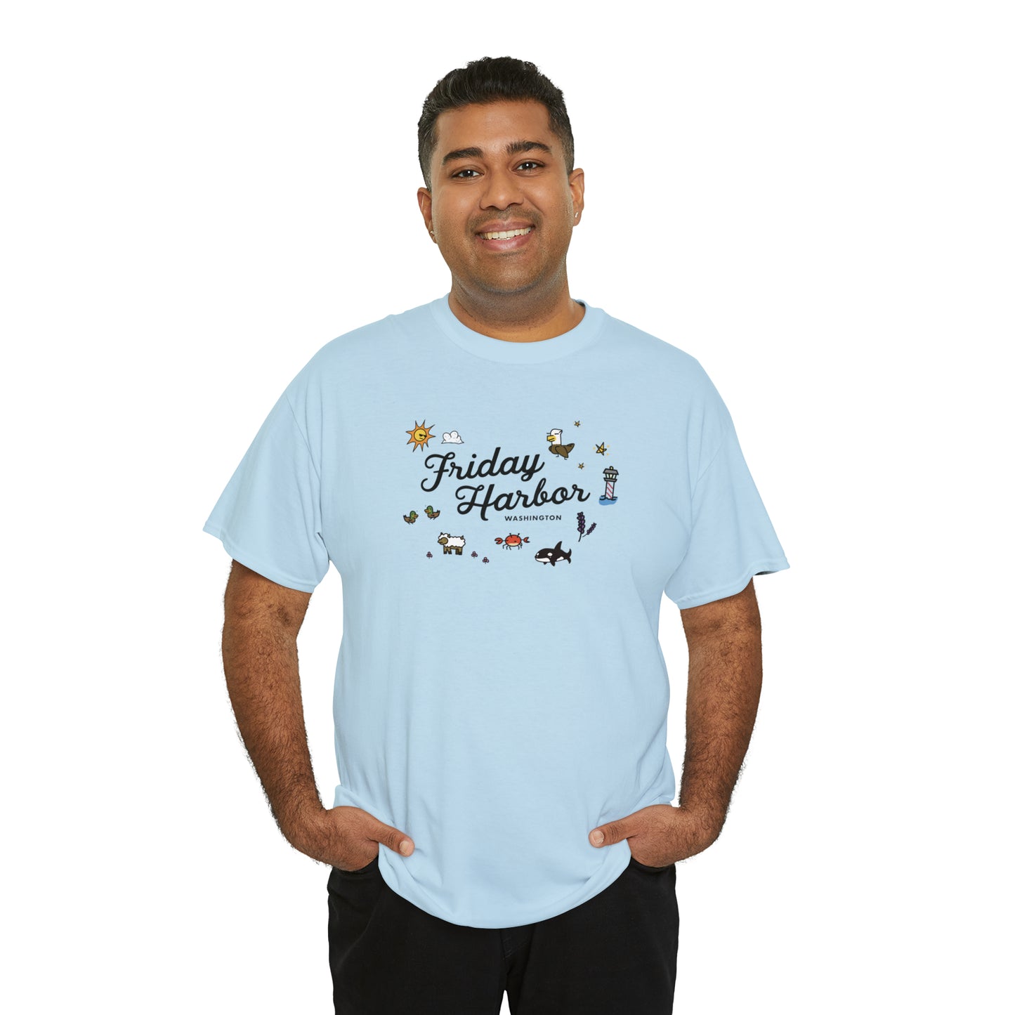 Friday Harbor Collage - Adult T-shirt