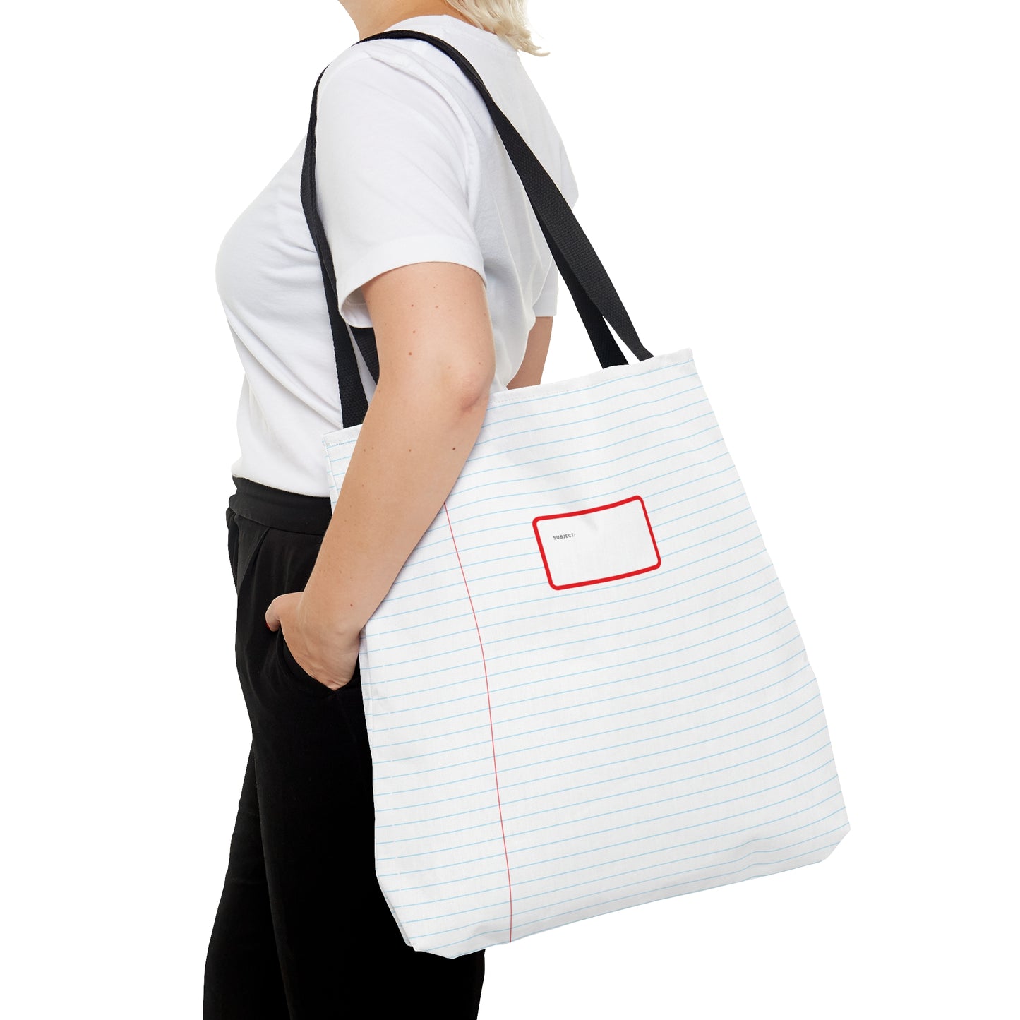 Red label Lined Tote