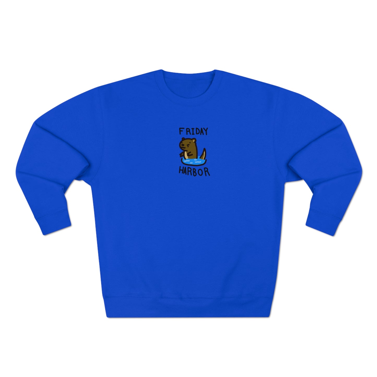 Friday Harbor Otter - Adult Crewneck Sweatshirt