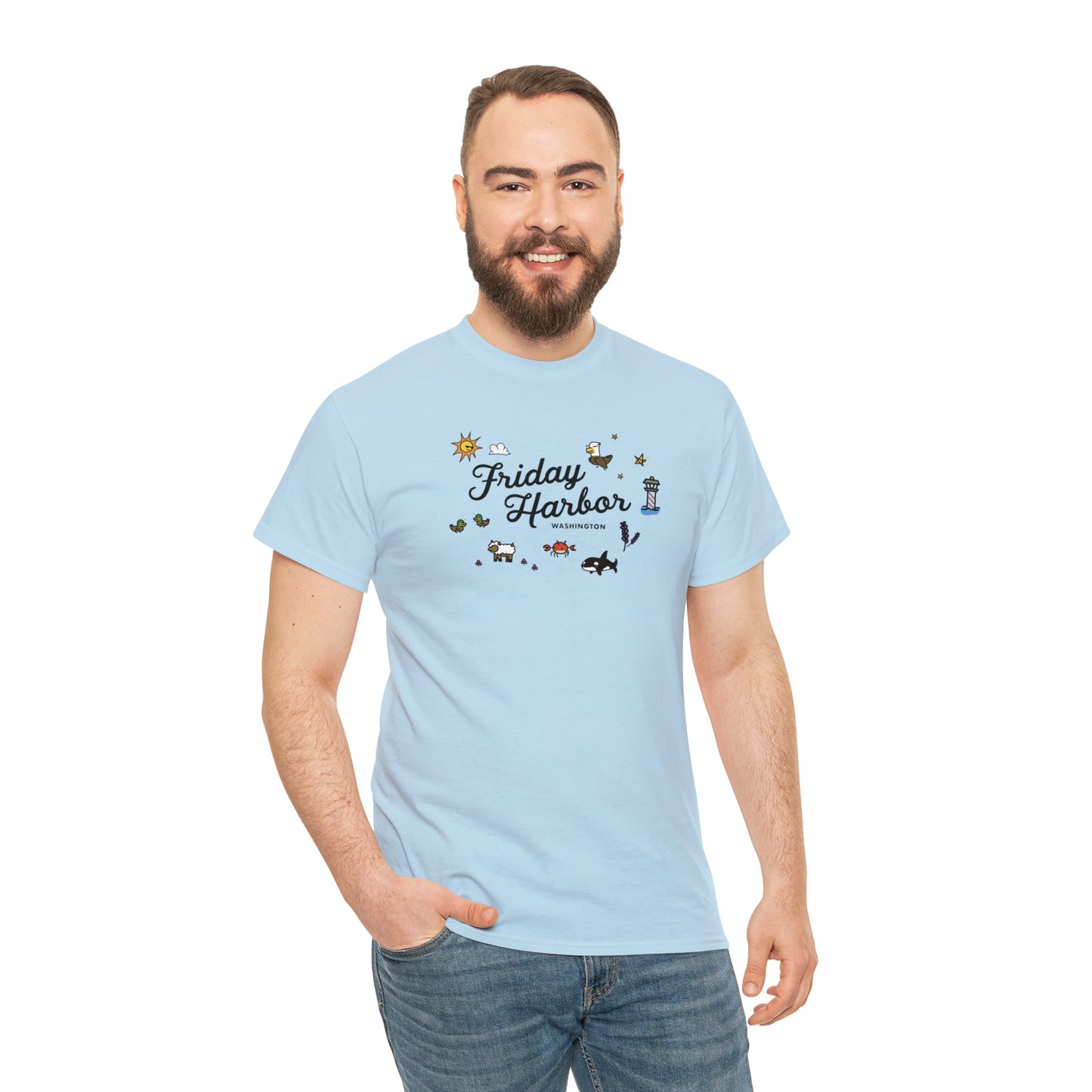 Friday Harbor Collage - Adult T-shirt