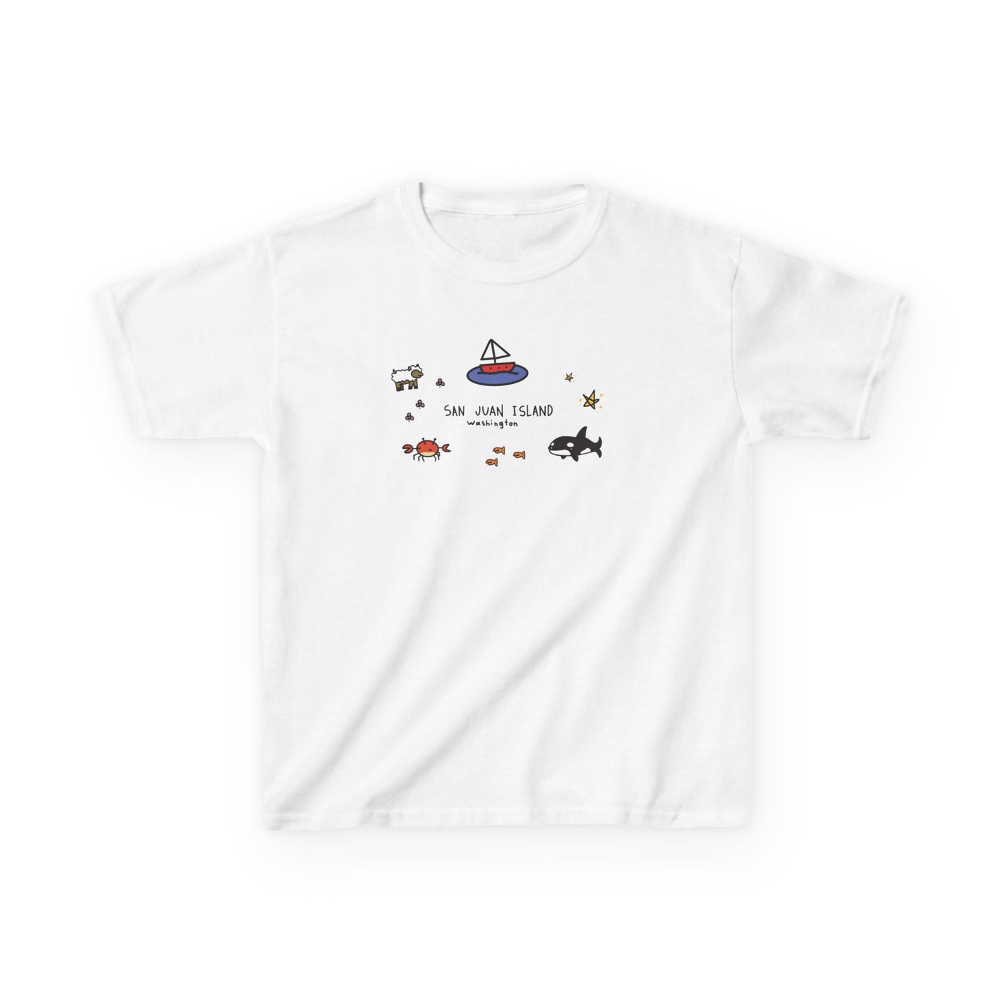 San Juan Island Collage - Kids Heavy Cotton™ Tee