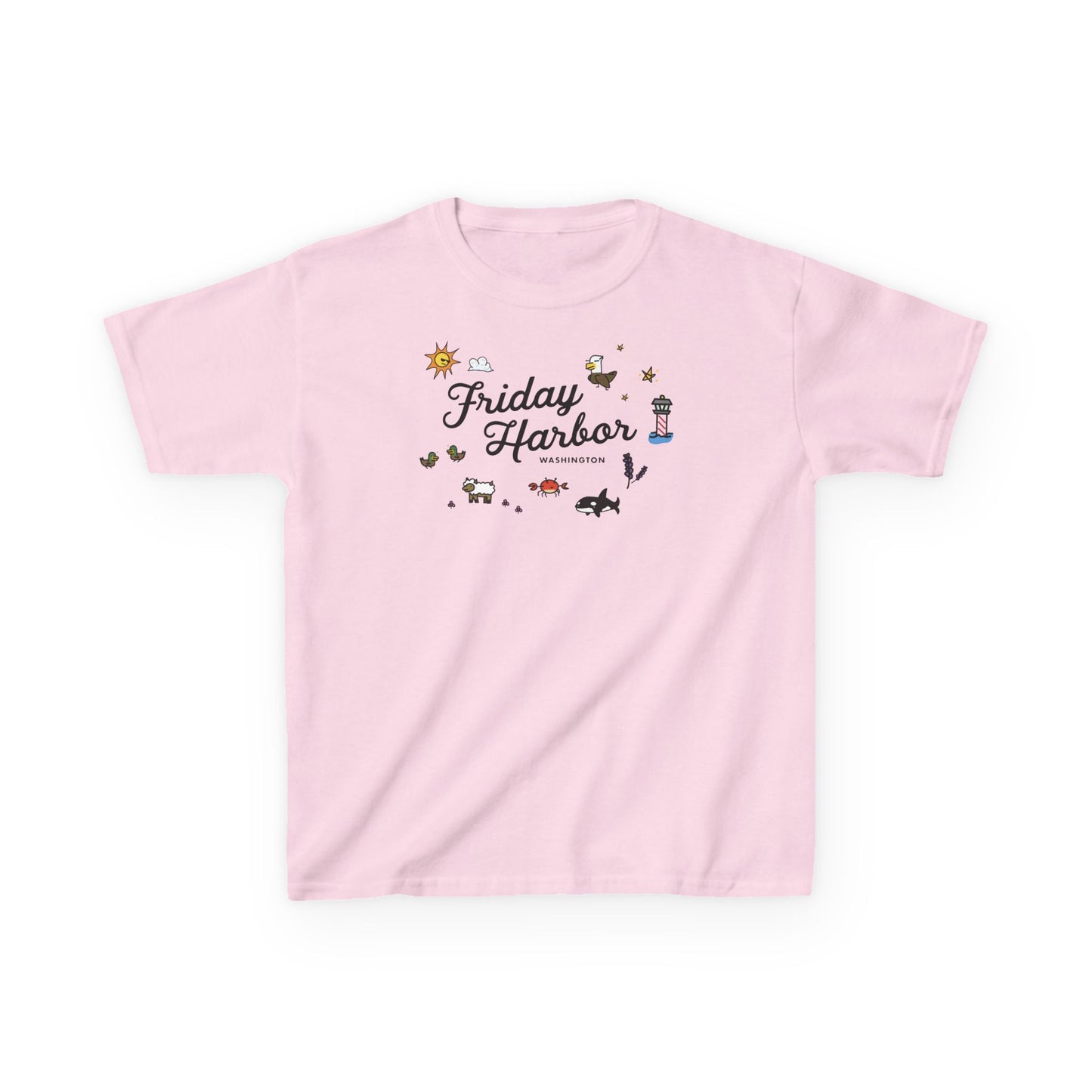 Friday Harbor Collage - Kids Heavy Cotton™ Tee