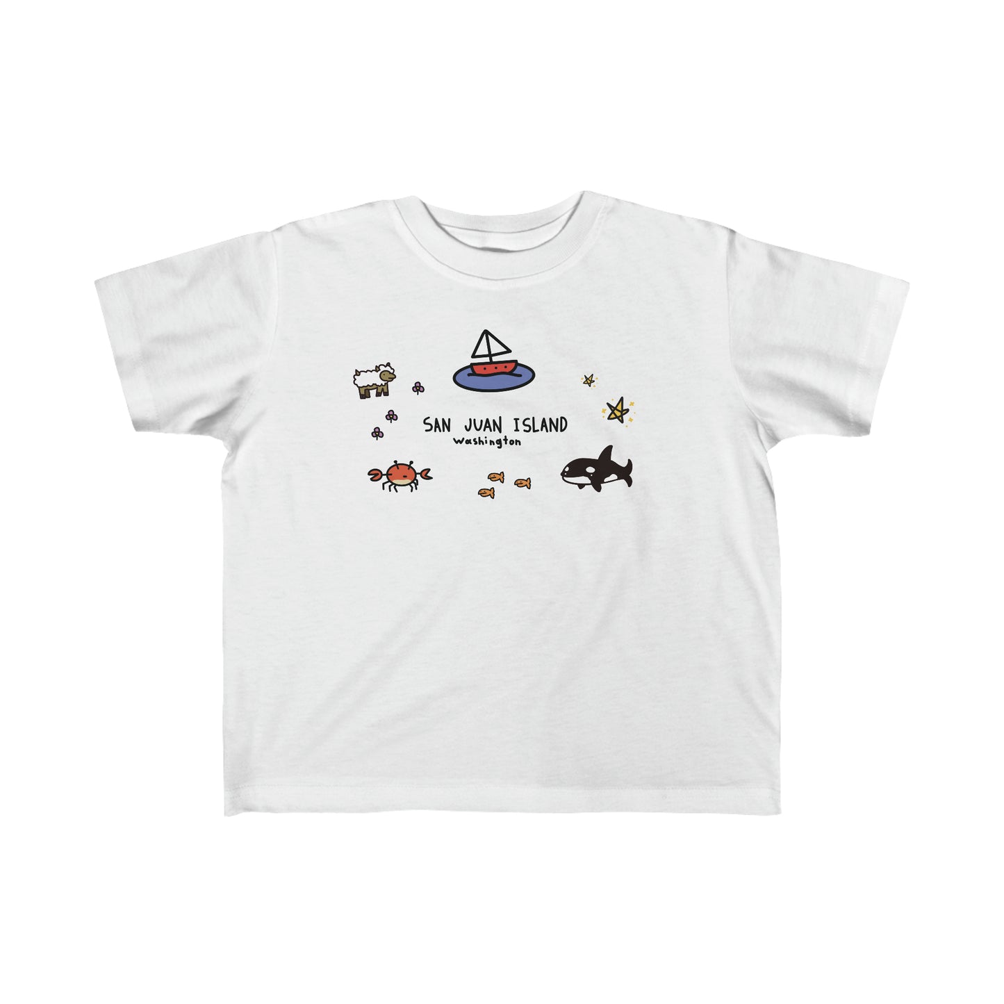 San Juan Island Collage - Toddler's Fine Jersey Tee