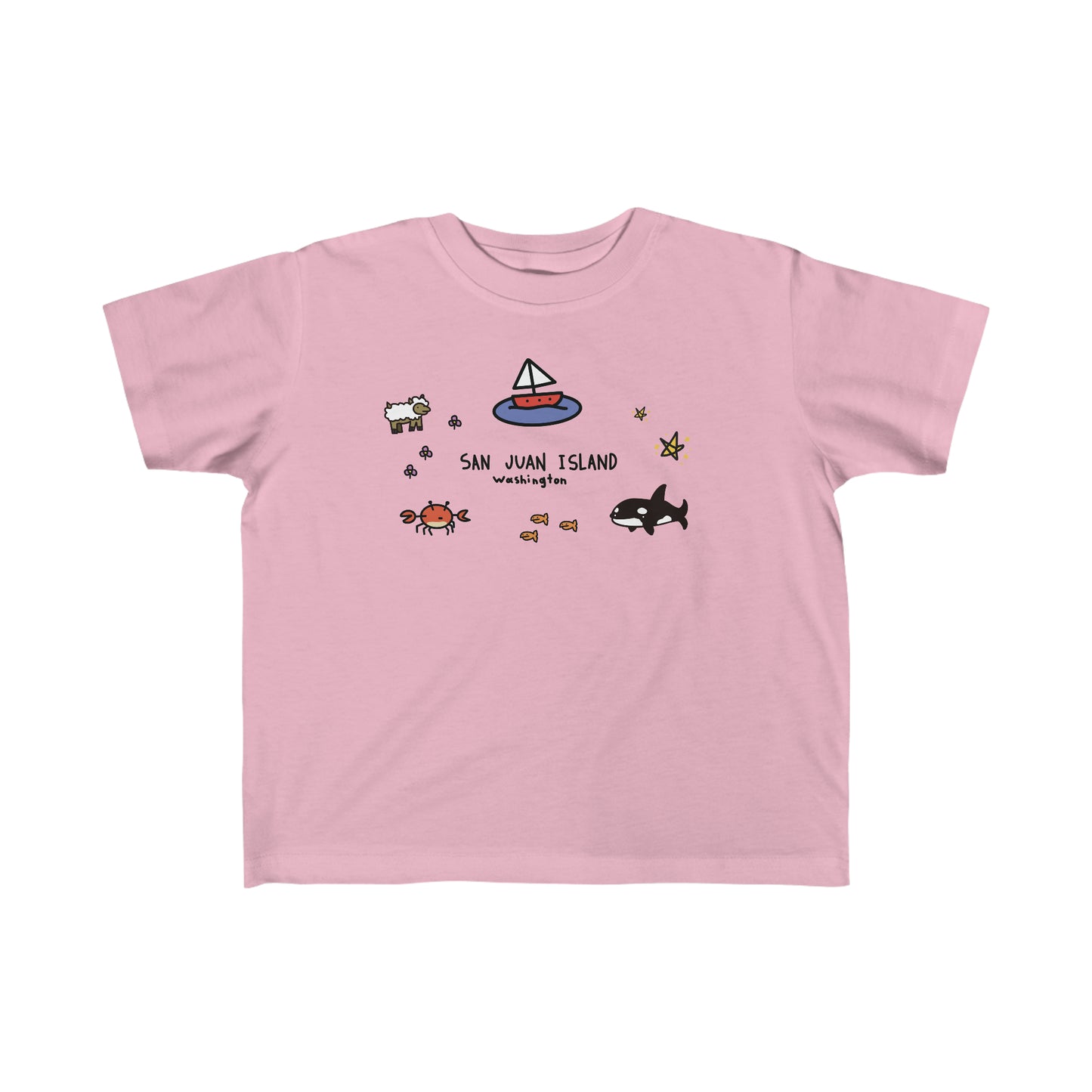 San Juan Island Collage - Toddler's Fine Jersey Tee