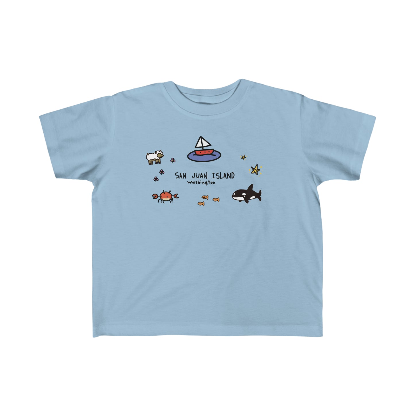 San Juan Island Collage - Toddler's Fine Jersey Tee