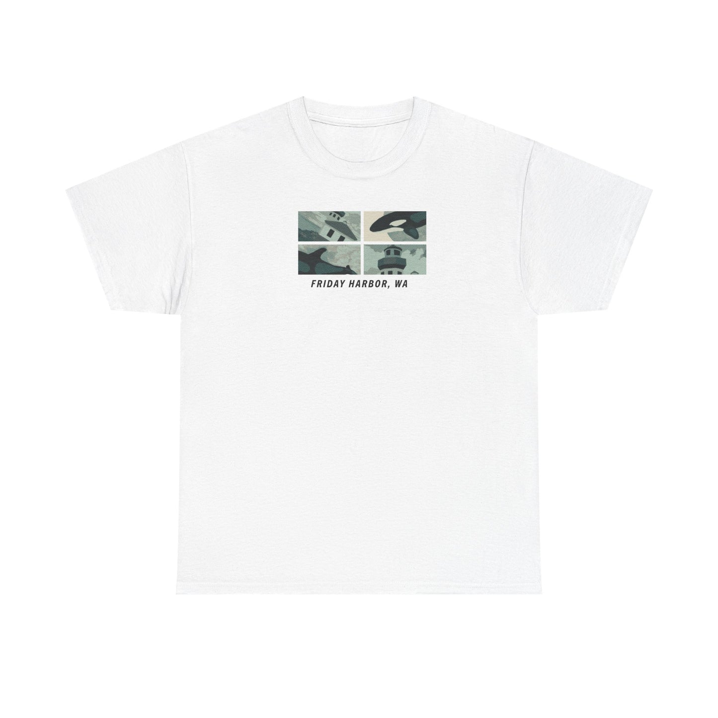 FH Orca and Lighthouse - Adult T-shirt