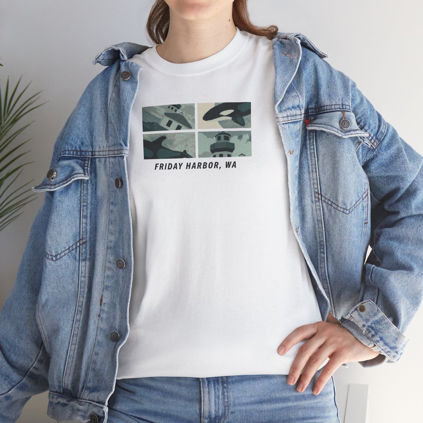 FH Orca and Lighthouse - Adult T-shirt