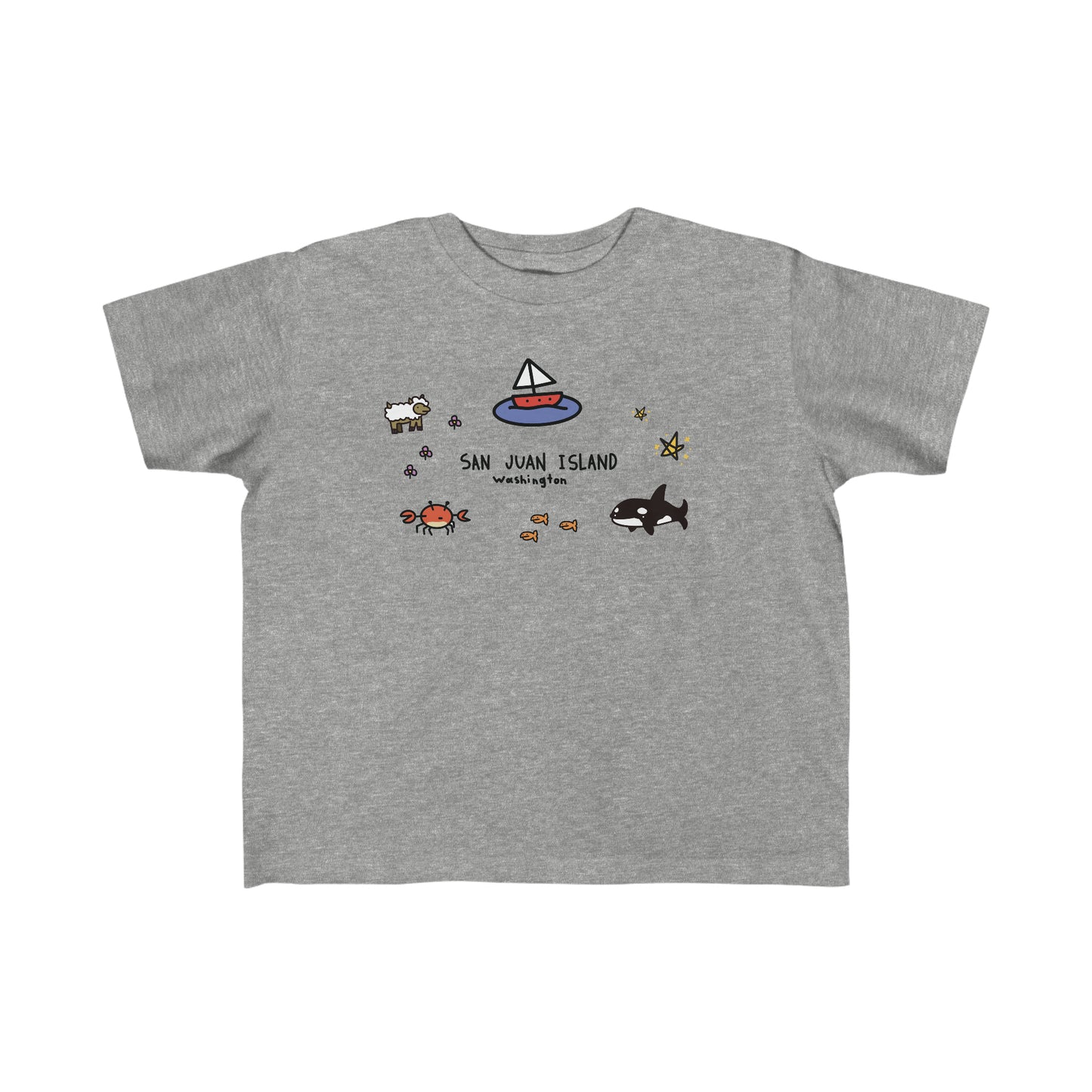 San Juan Island Collage - Toddler's Fine Jersey Tee