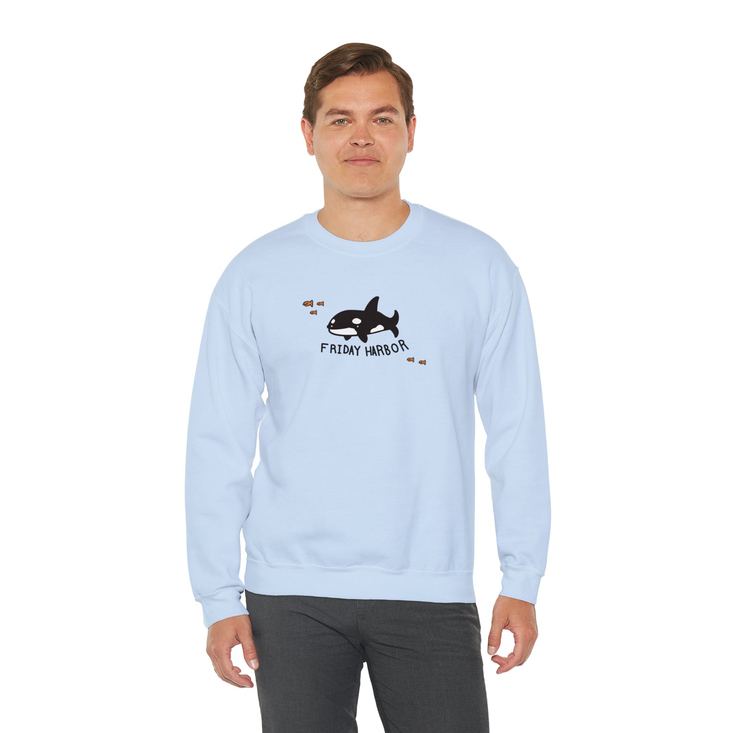 Friday Harbor Orca - Crewneck Sweatshirt