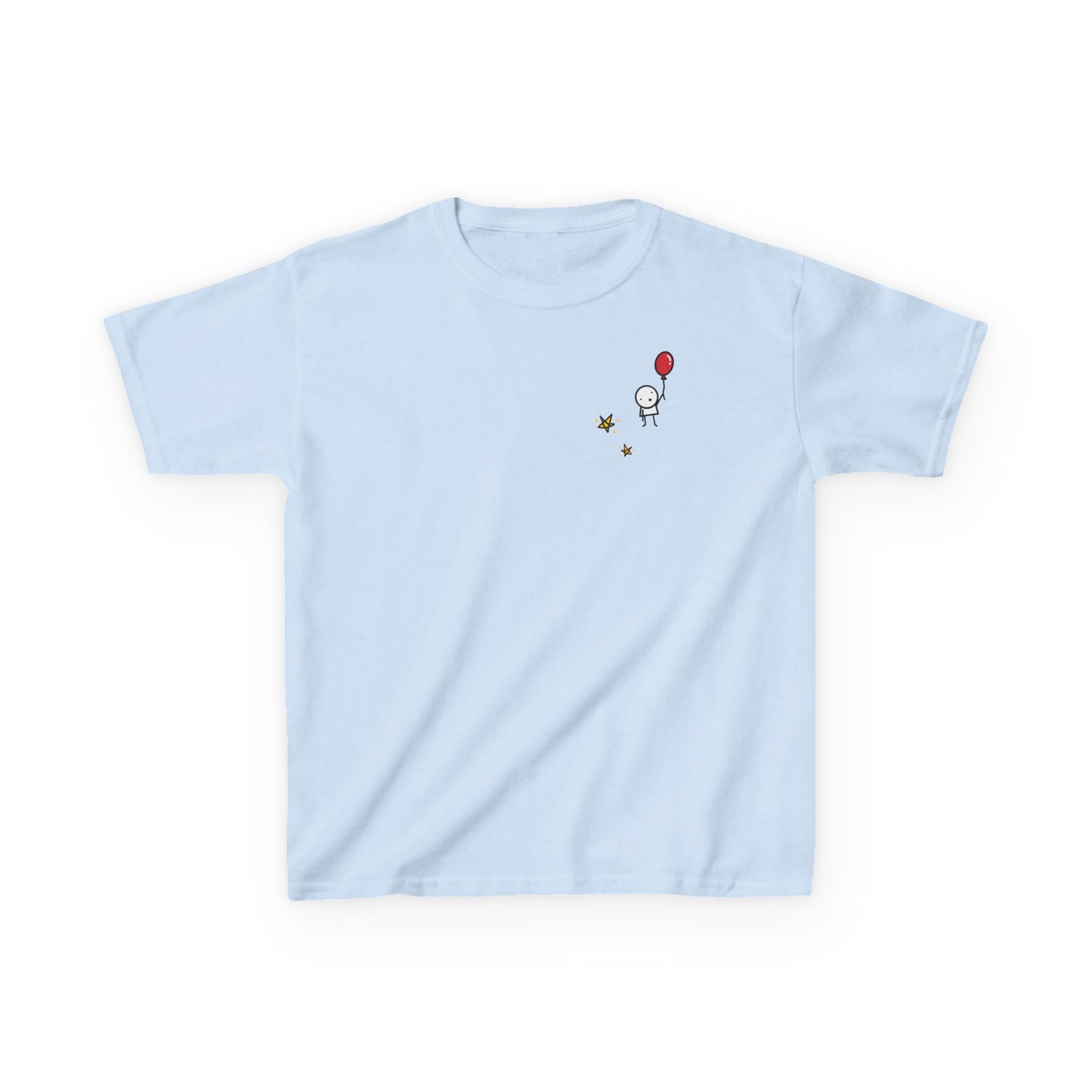 Boy with Balloon and Stars - Kids Heavy Cotton™ Tee