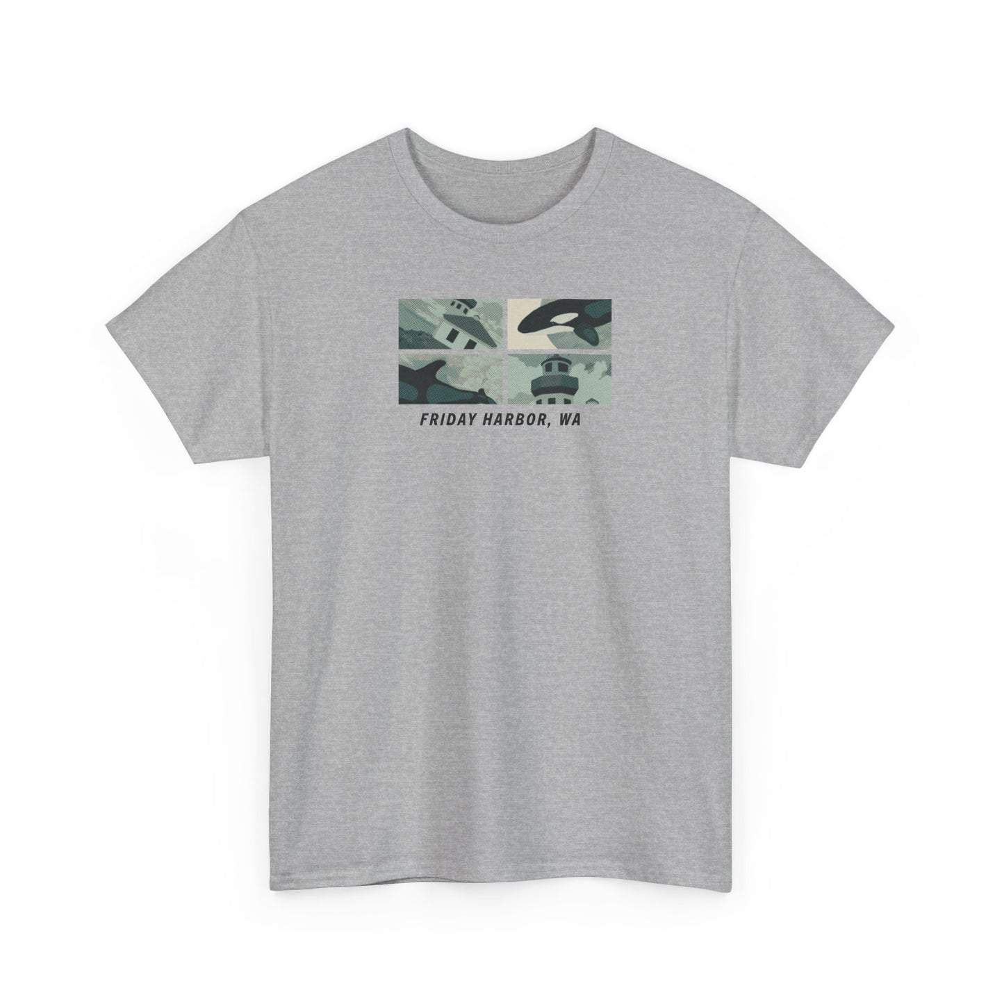 FH Orca and Lighthouse - Adult T-shirt