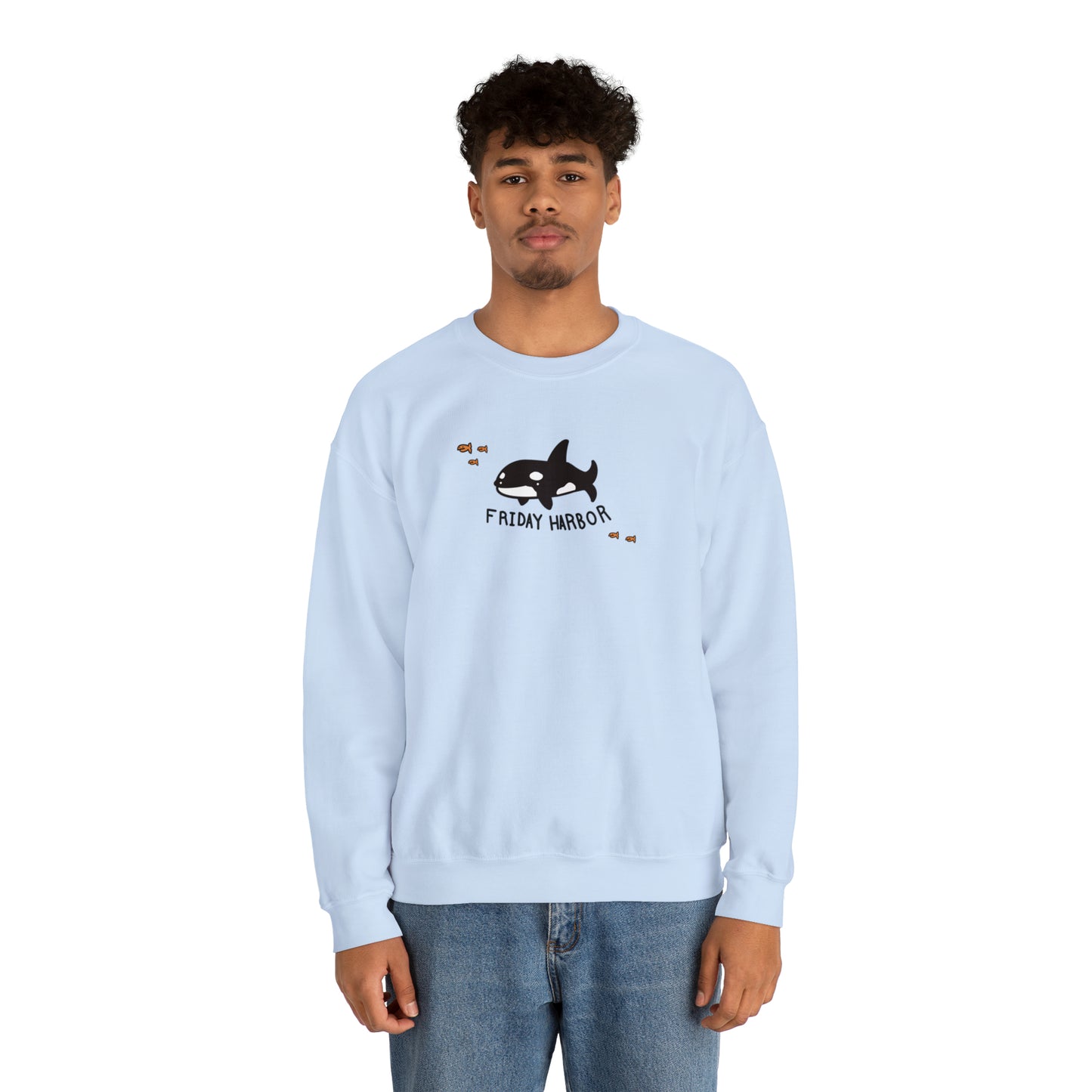 Friday Harbor Orca - Crewneck Sweatshirt