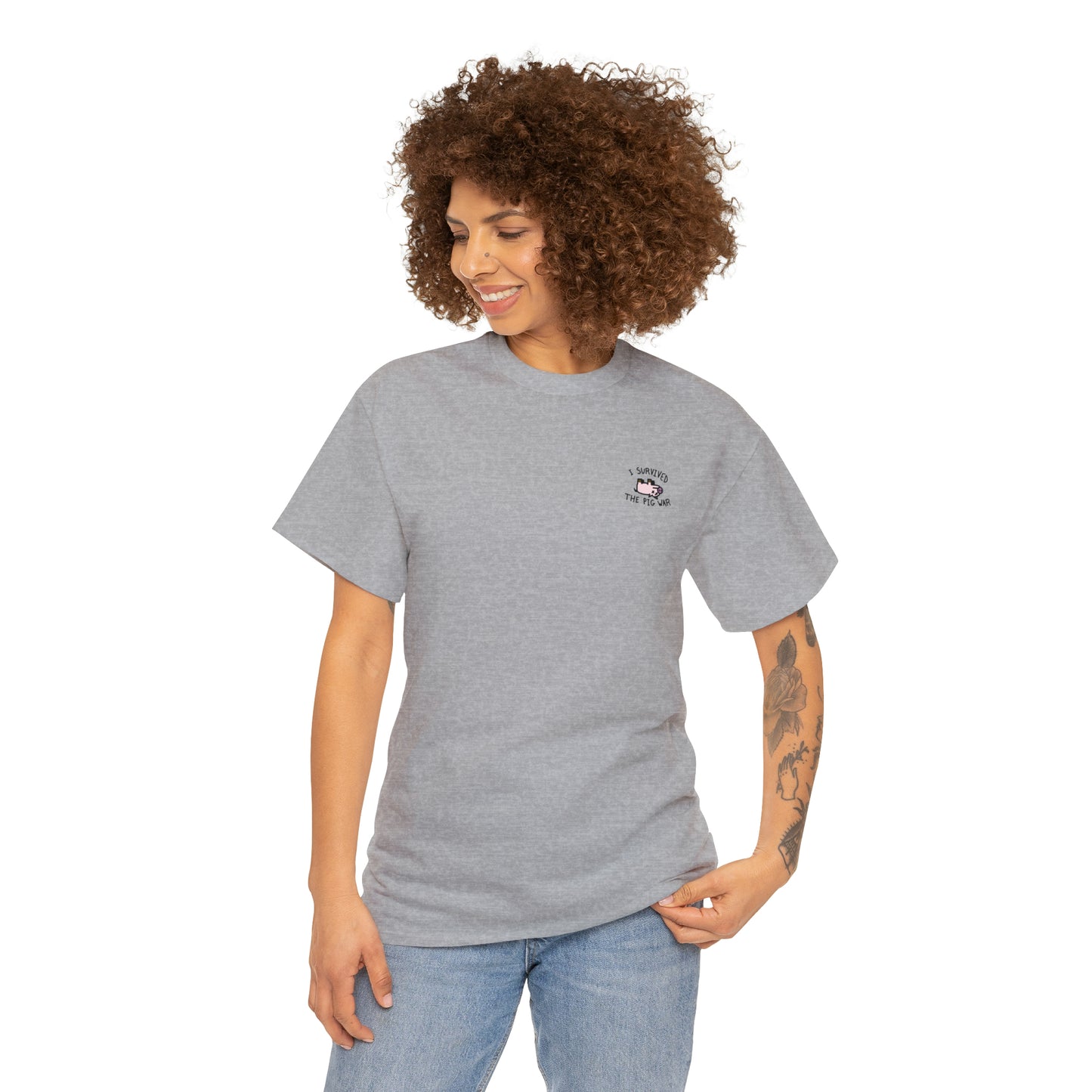 Small Pig War - Adult Heavy Cotton™ Tee