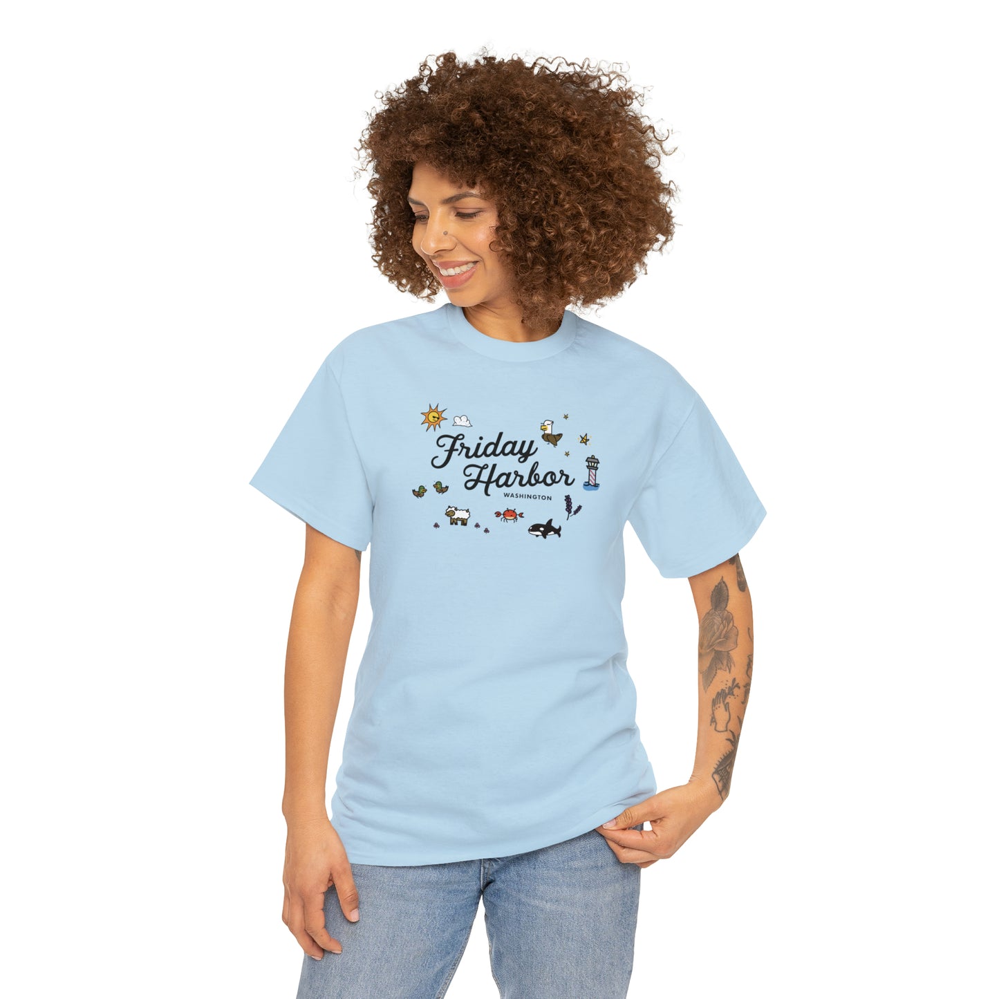 Friday Harbor Collage - Adult T-shirt