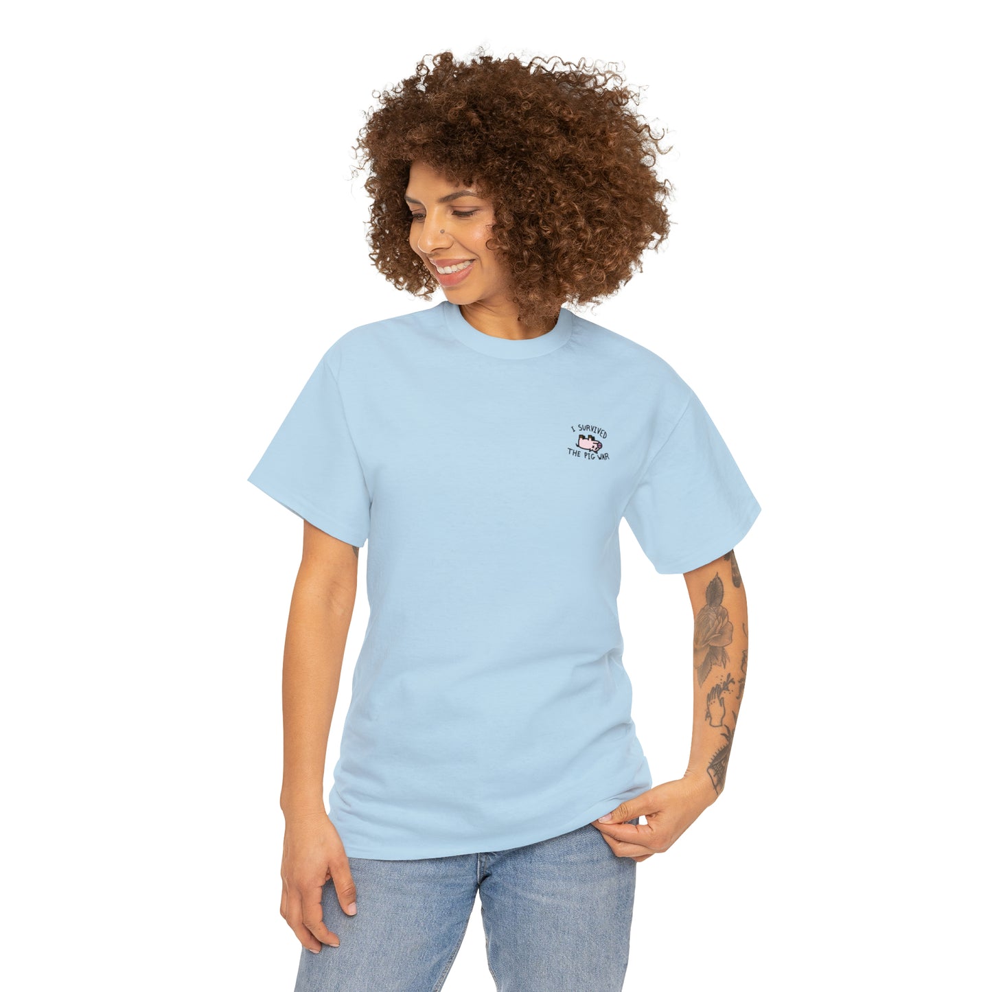 Small Pig War - Adult Heavy Cotton™ Tee