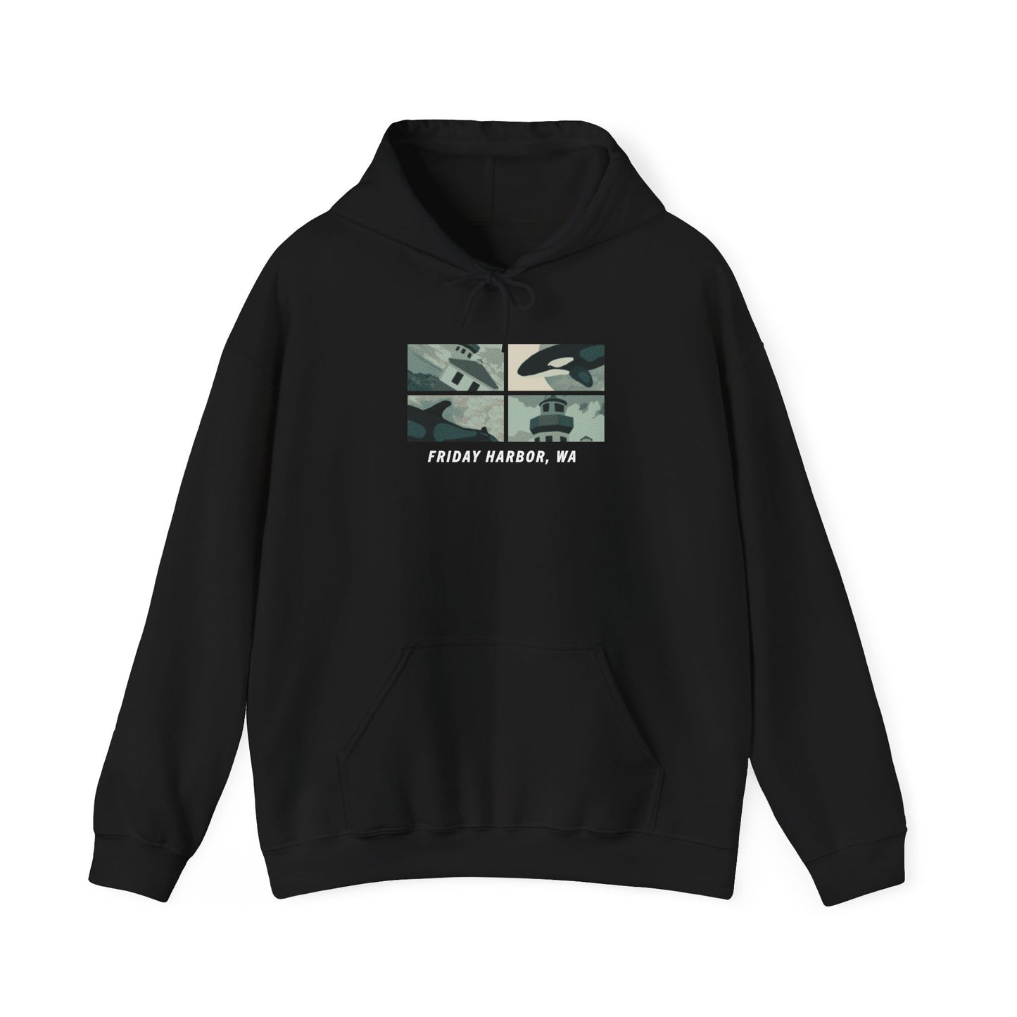 FH Whale and Lighthouse - Adult Hoodie