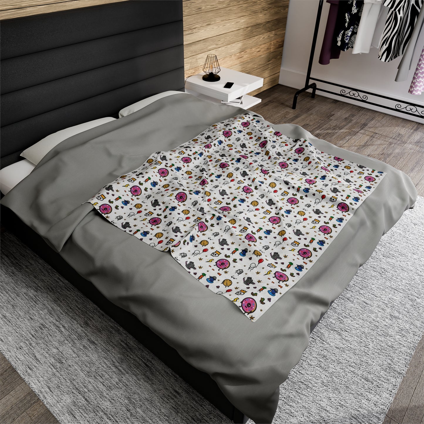TLC Collage Velveteen Plush Blanket