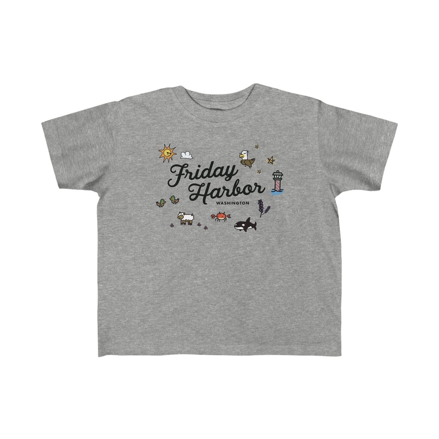 Friday Harbor Collage - Toddler's Fine Jersey Tee