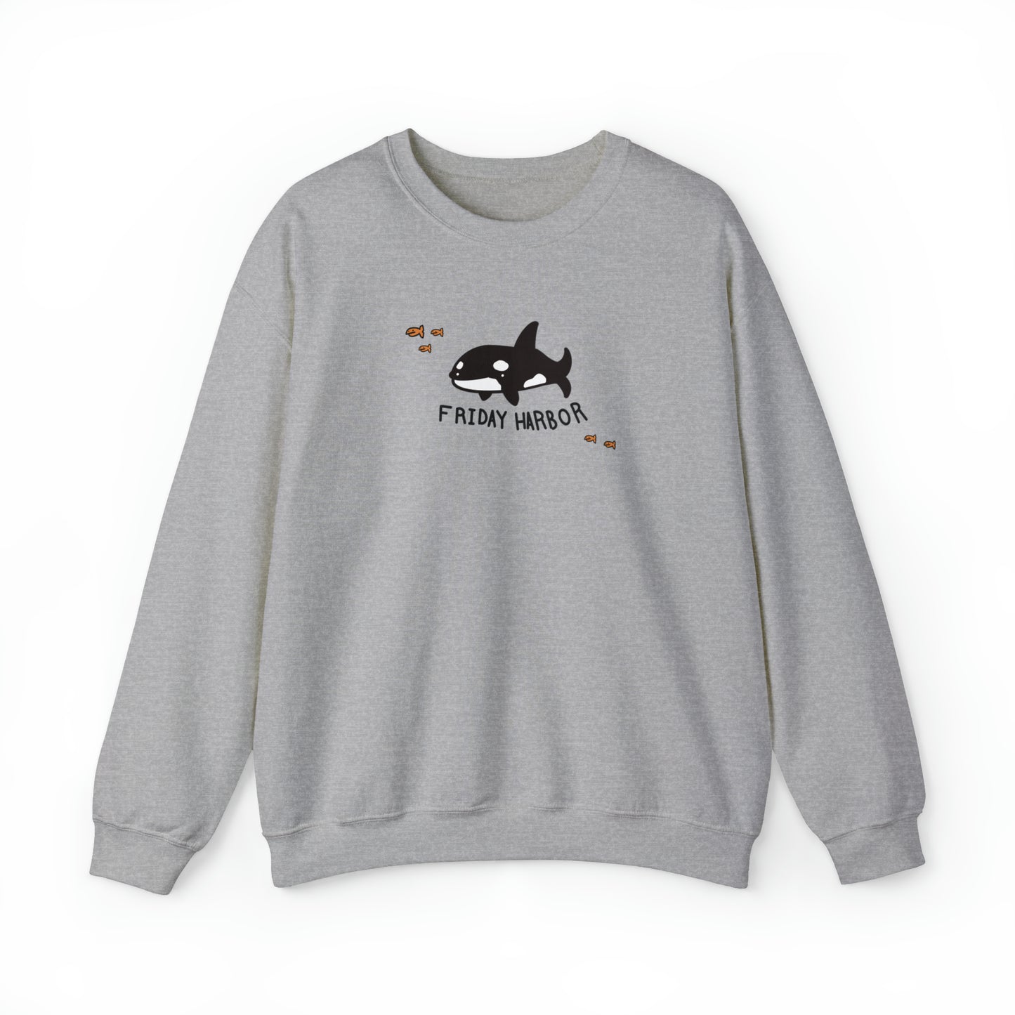 Friday Harbor Orca - Crewneck Sweatshirt