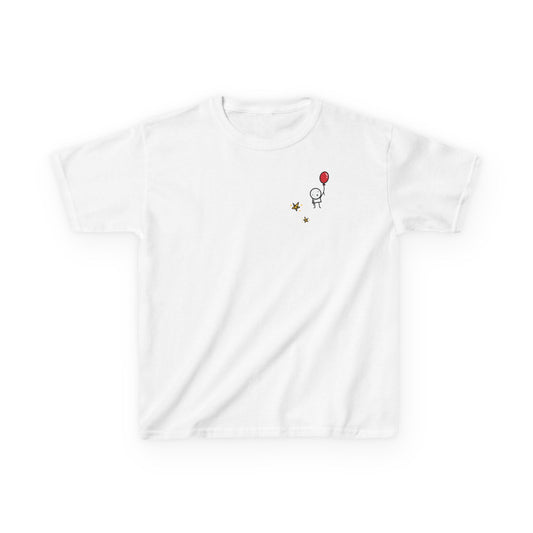 Boy with Balloon and Stars - Kids Heavy Cotton™ Tee