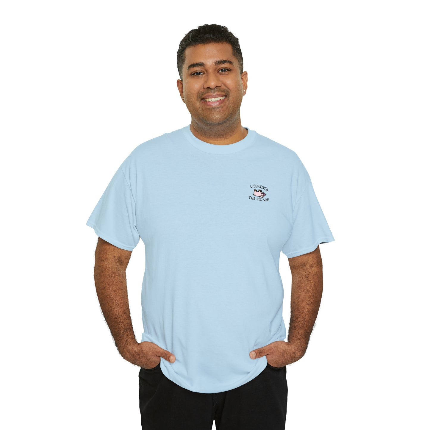 Small Pig War - Adult Heavy Cotton™ Tee