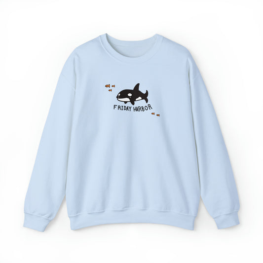 Friday Harbor Orca - Crewneck Sweatshirt