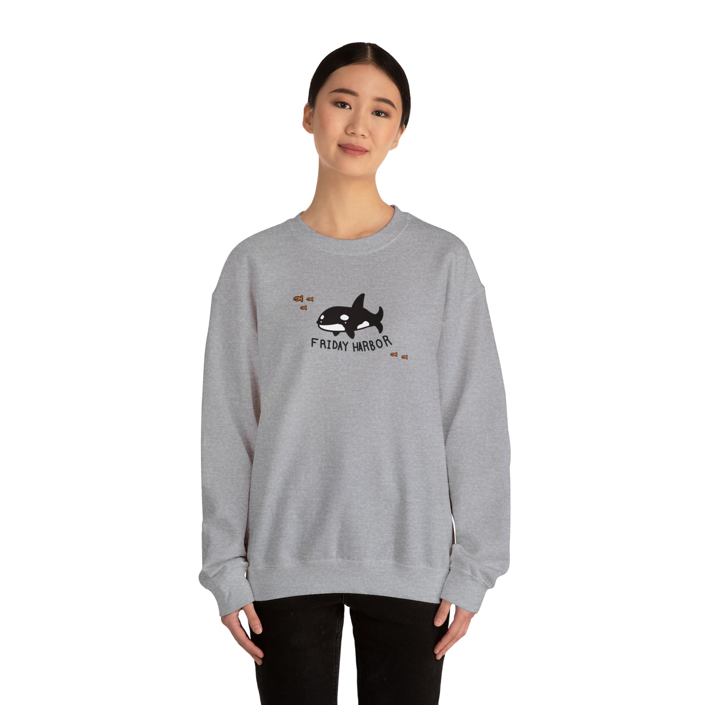 Friday Harbor Orca - Crewneck Sweatshirt