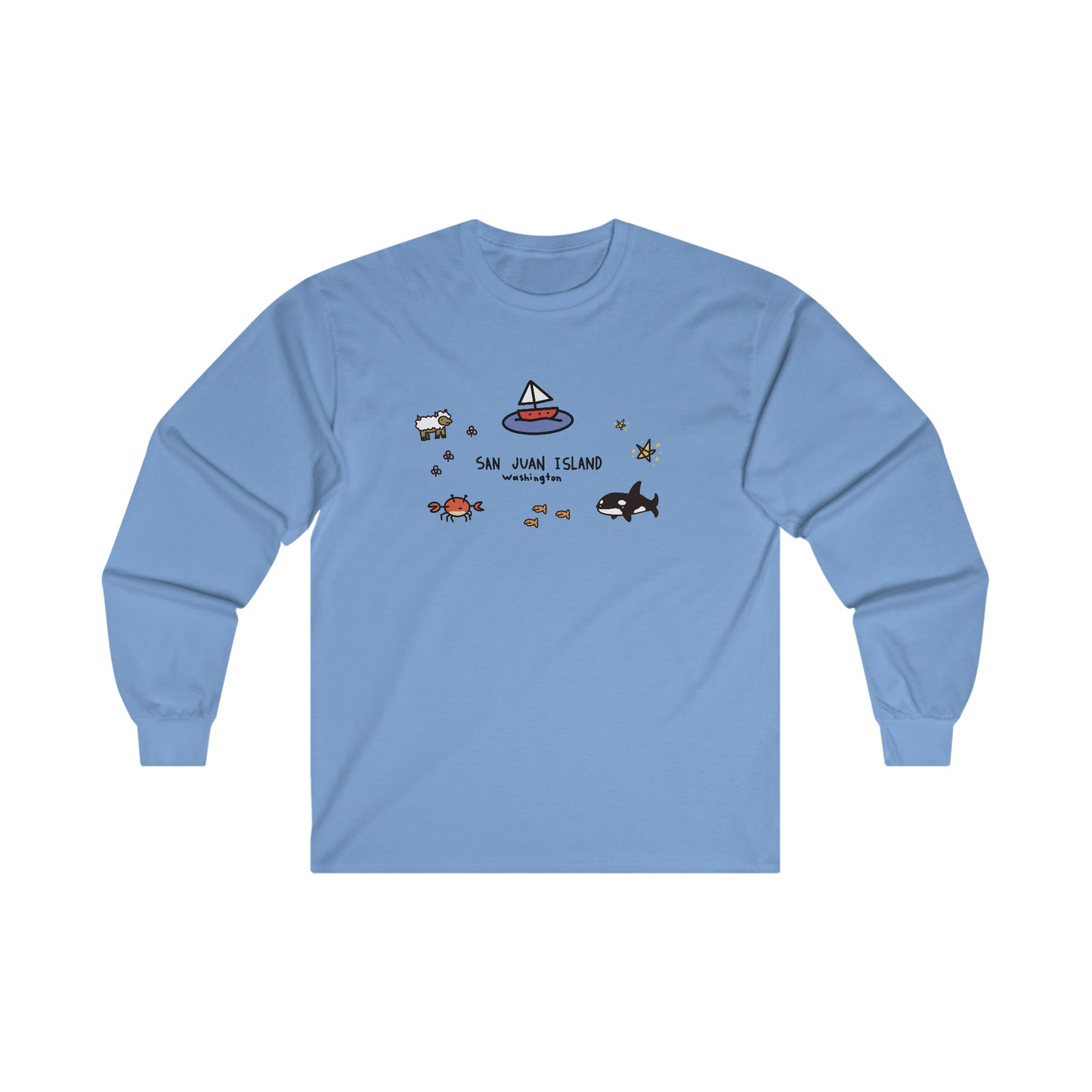 San Juan Island Collage - Ultra Cotton Long Sleeve Tee