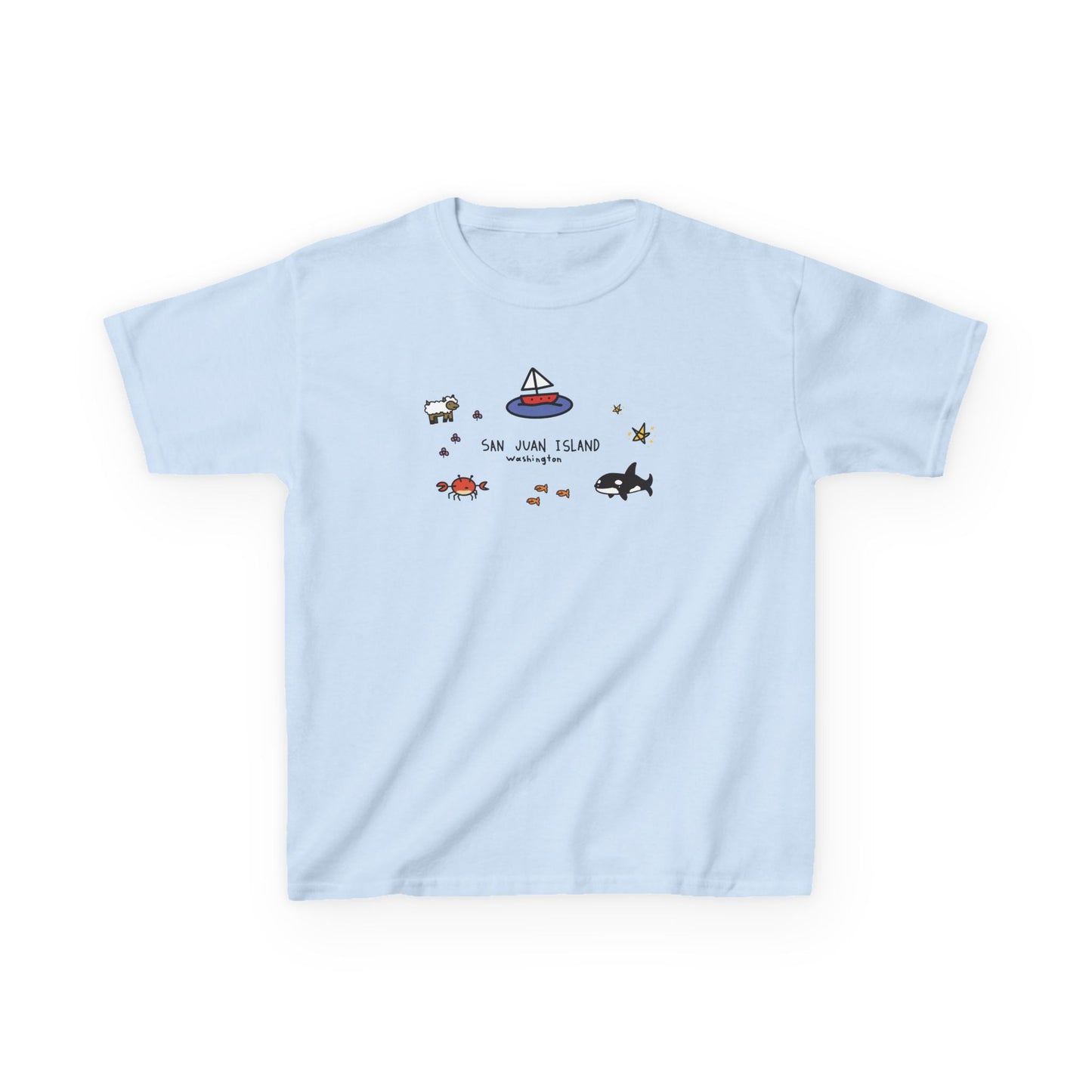 San Juan Island Collage - Kids Heavy Cotton™ Tee