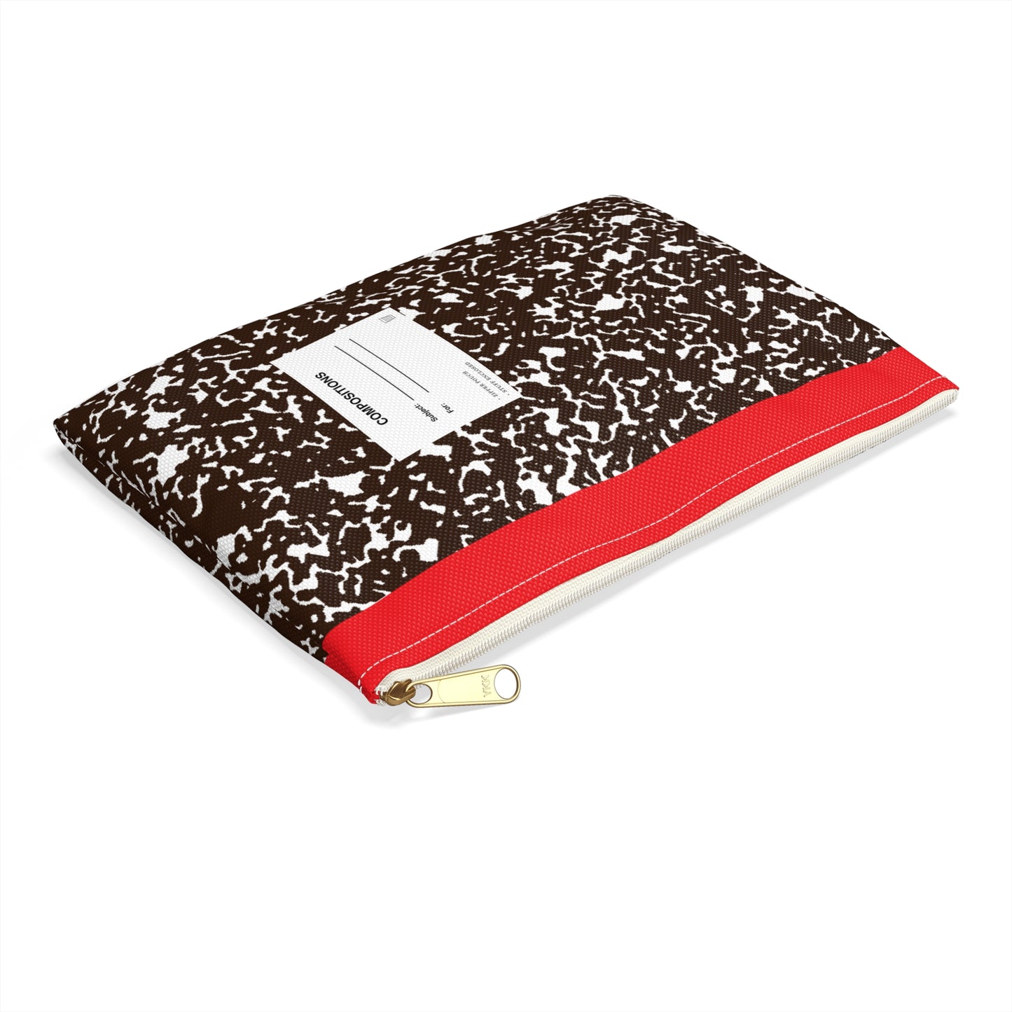 Brown Composition Pouch
