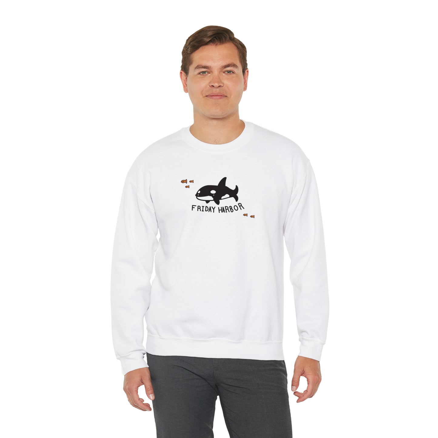 Friday Harbor Orca - Crewneck Sweatshirt