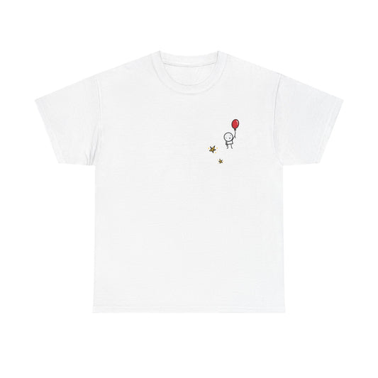 Boy with Balloon and Stars - Adult Heavy Cotton™ Tee