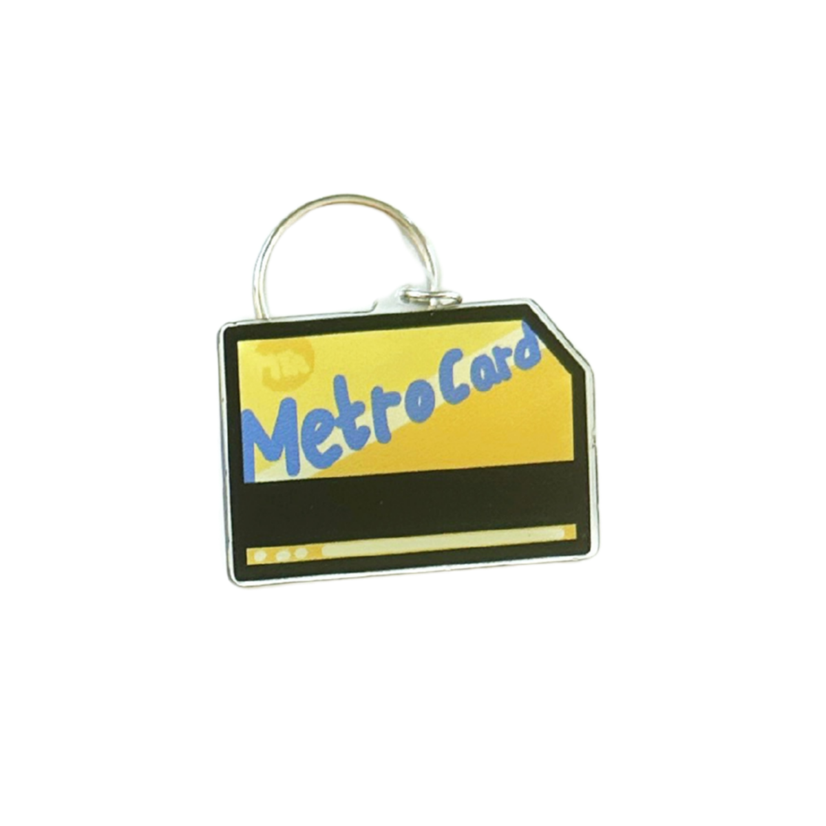MetroCard charm key ring