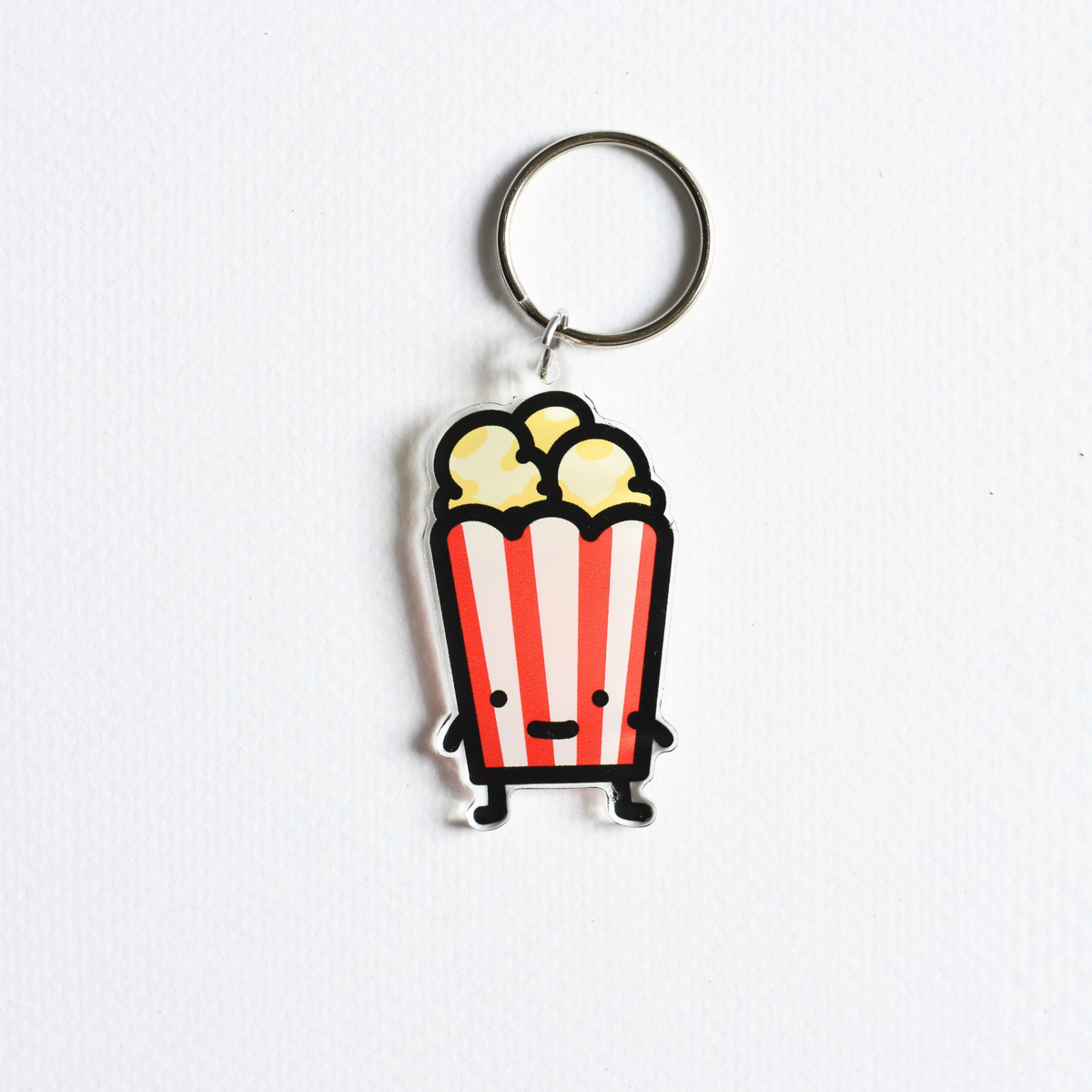 Popcorn Charm Key Ring