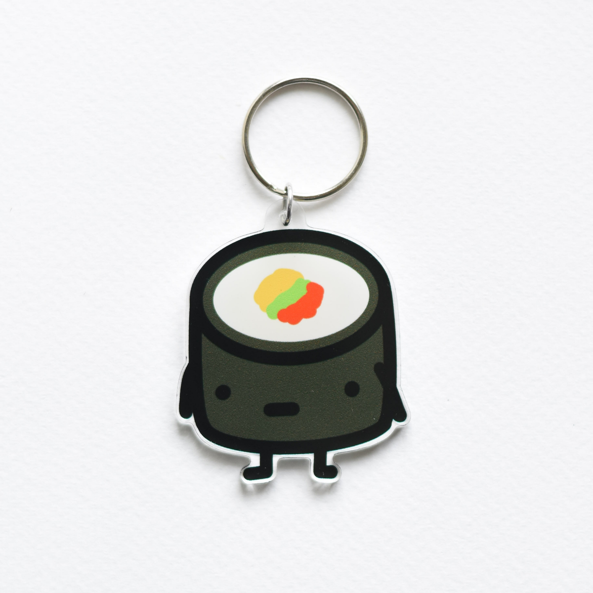 Sushi Roll Charm Key Ring