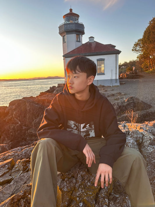 FH Whale and Lighthouse - Adult Hoodie