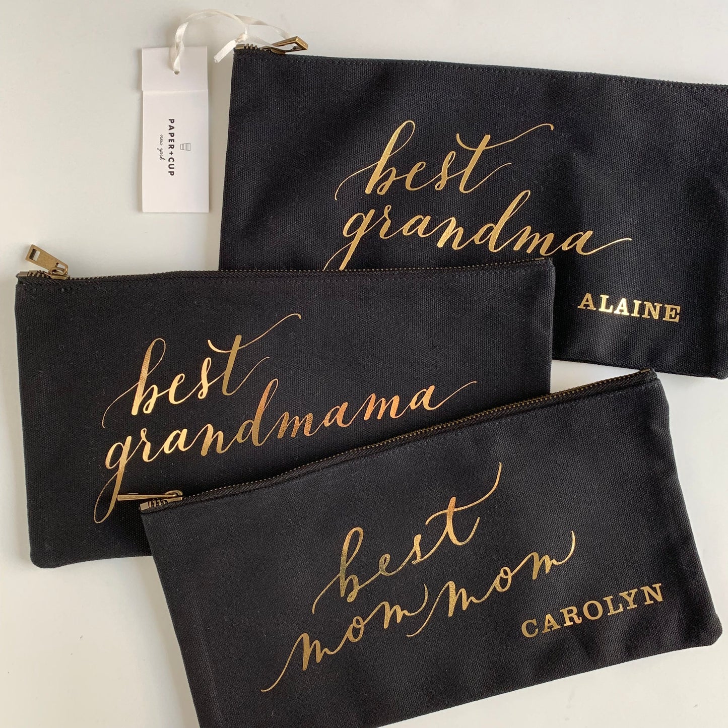 The best golden pouch - lettered