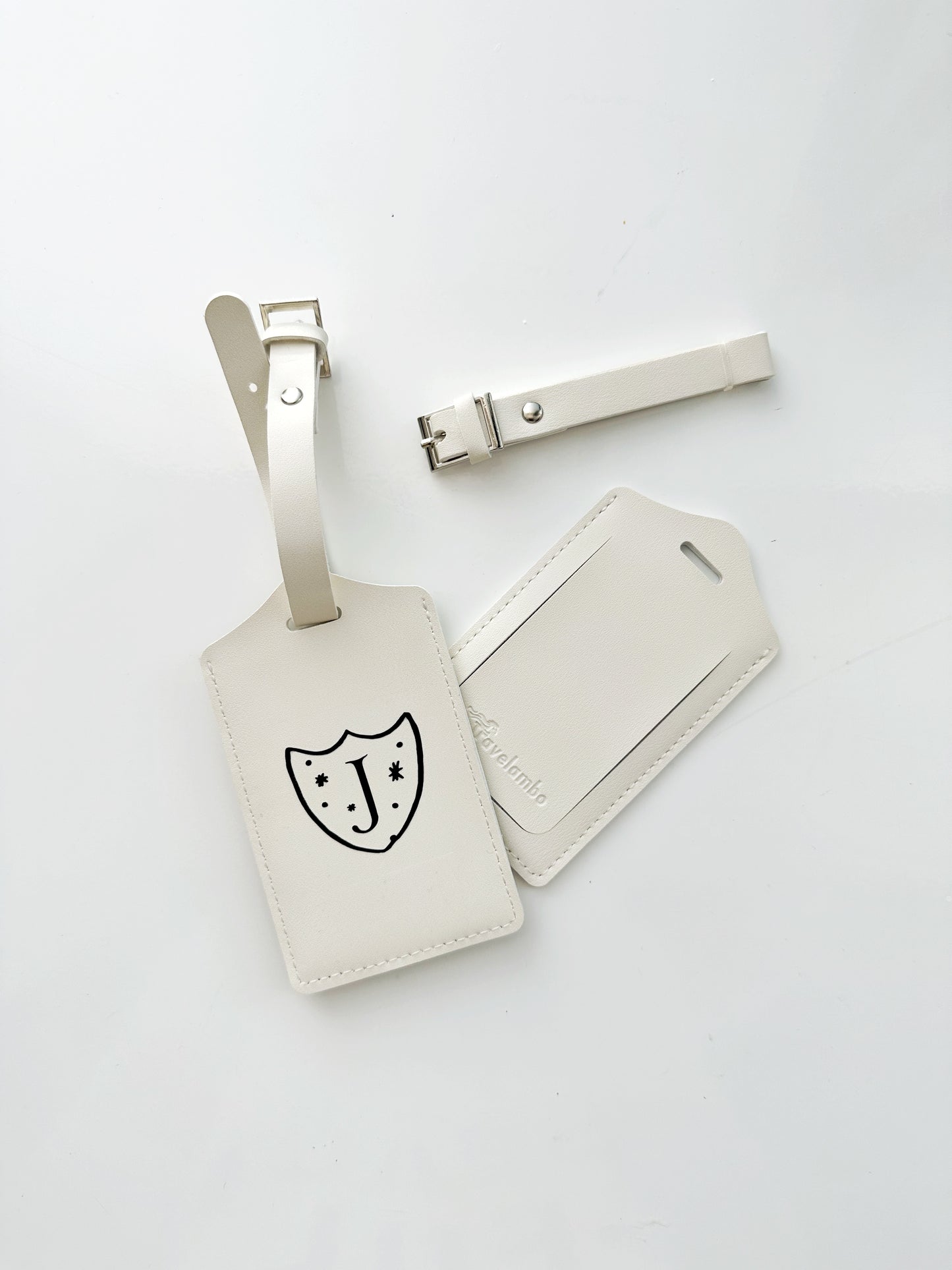 Crest Monogram Luggage Tags