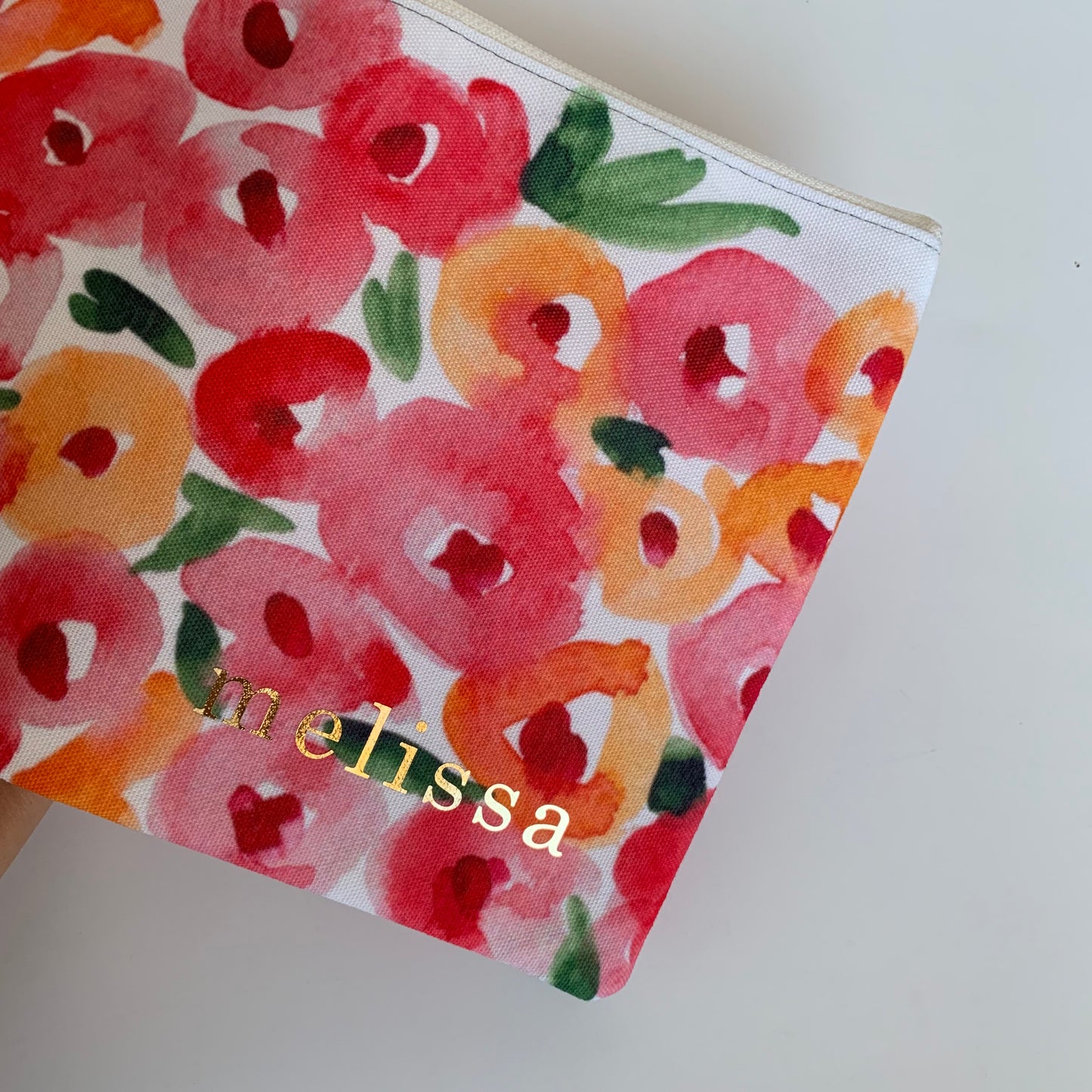 Golden Pouch - Floral
