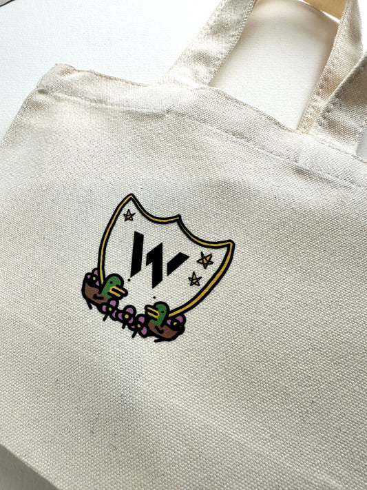 Twin ducks monogram crest bag