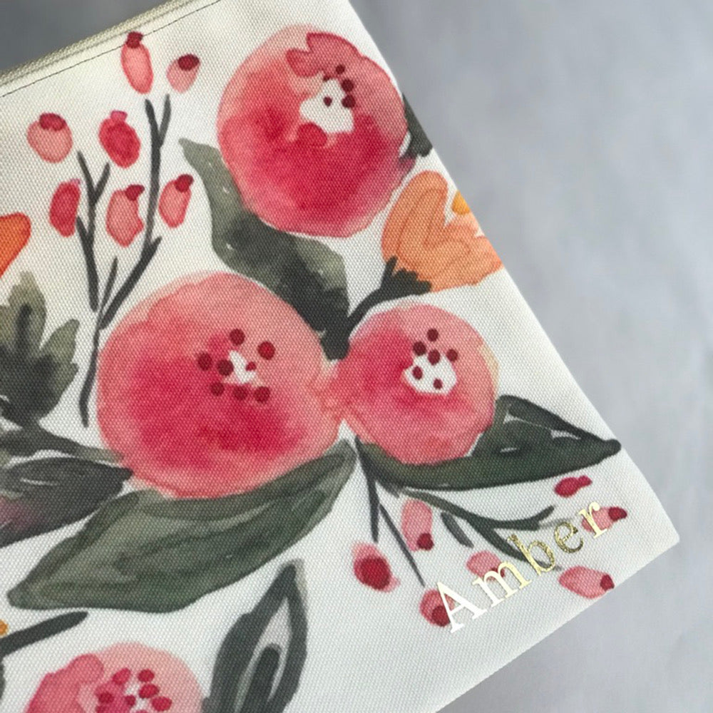 Golden Pouch - Floral
