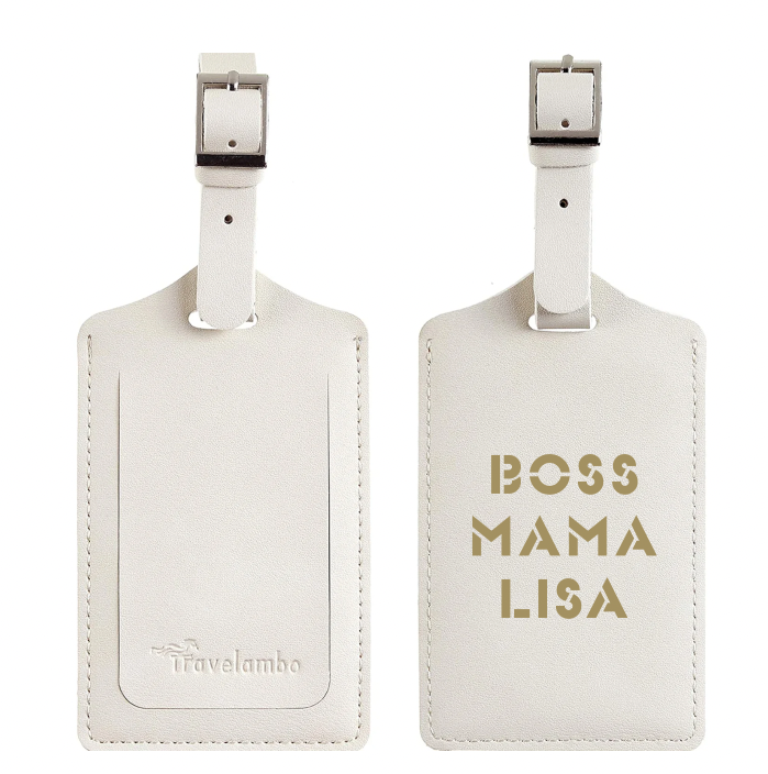 Golden Personalized Luggage Tags