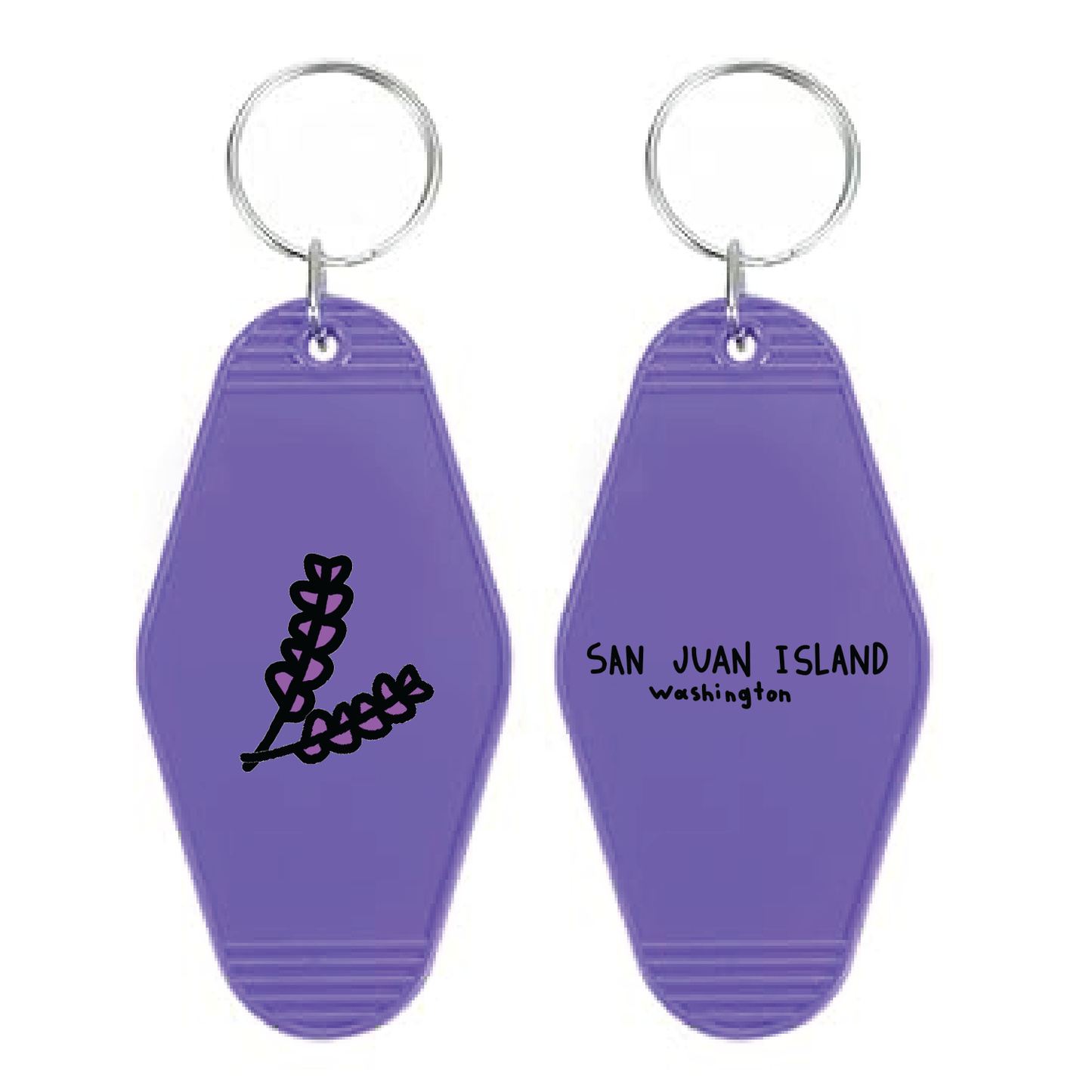 Friday Harbor, WA - Motel Keychains
