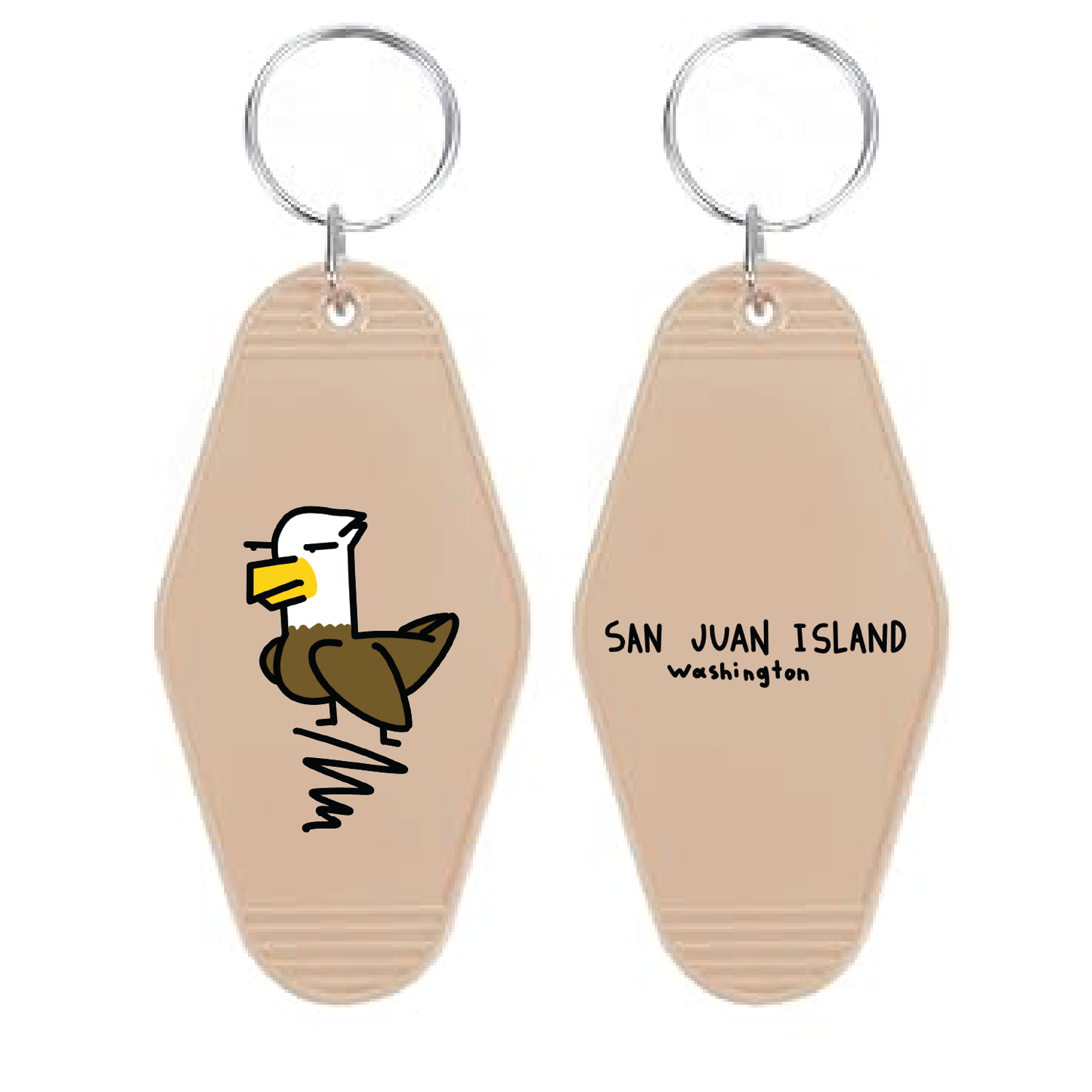 Friday Harbor, WA - Motel Keychains